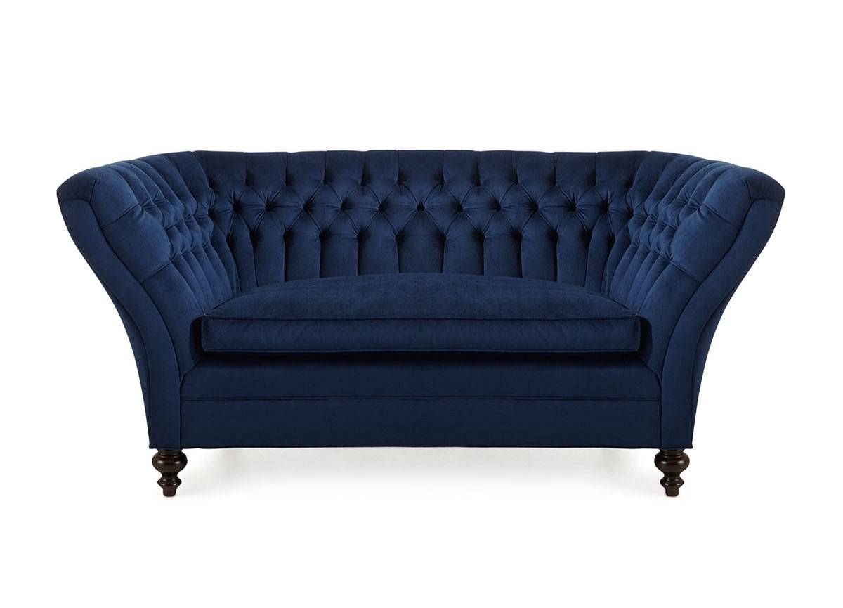 Furniture: Blue Velvet Couch | Navy Couch Decorating Ideas | Grey Within Blue Tufted Sofas (View 20 of 30)