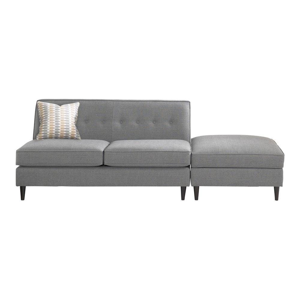 Furniture: Comfortable Modern Sofa Design With Cozy Armless Settee Throughout Backless Sectional Sofa (Photo 28 of 30)