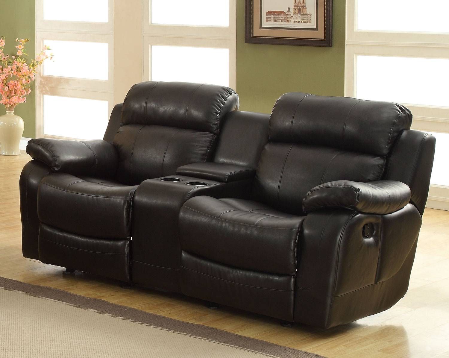 leather rocking sofa chair
