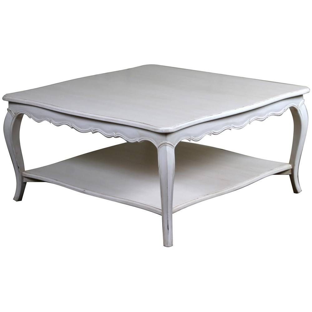 Furniture. French Coffee Table Design Ideas: Brown Rectangle Wood Throughout White French Coffee Tables (Photo 3 of 30)