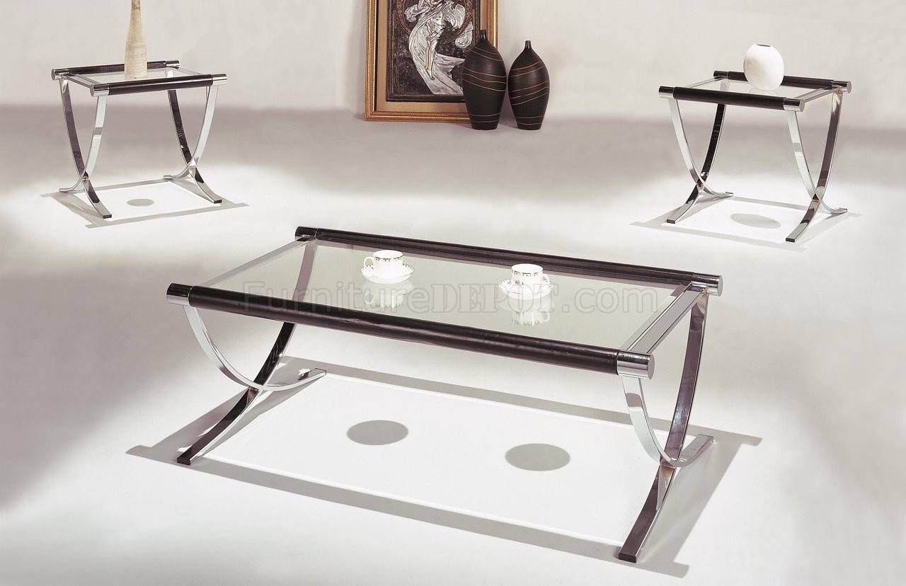Furniture. Glass And Chrome Coffee Table Ideas: Silver Rectangle In Chrome Leg Coffee Tables (Photo 16 of 30)