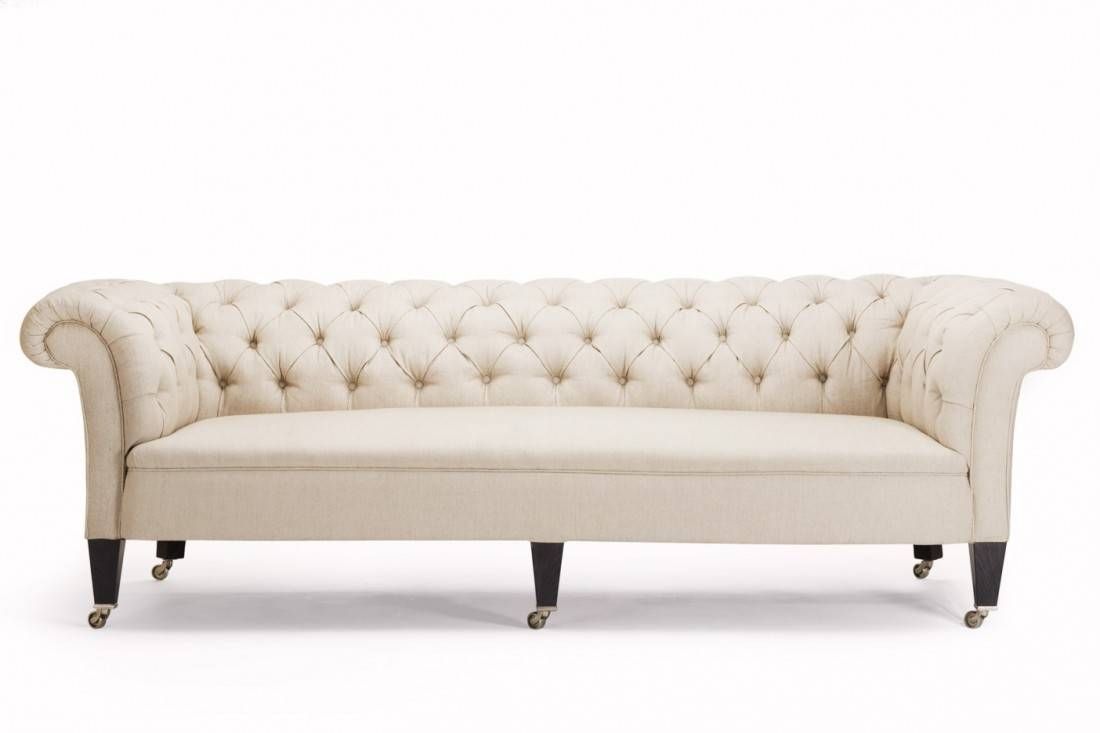 Furniture: Have A Luxury Living Room With The Elegant Chesterfield Pertaining To Elegant Fabric Sofas (View 13 of 30)