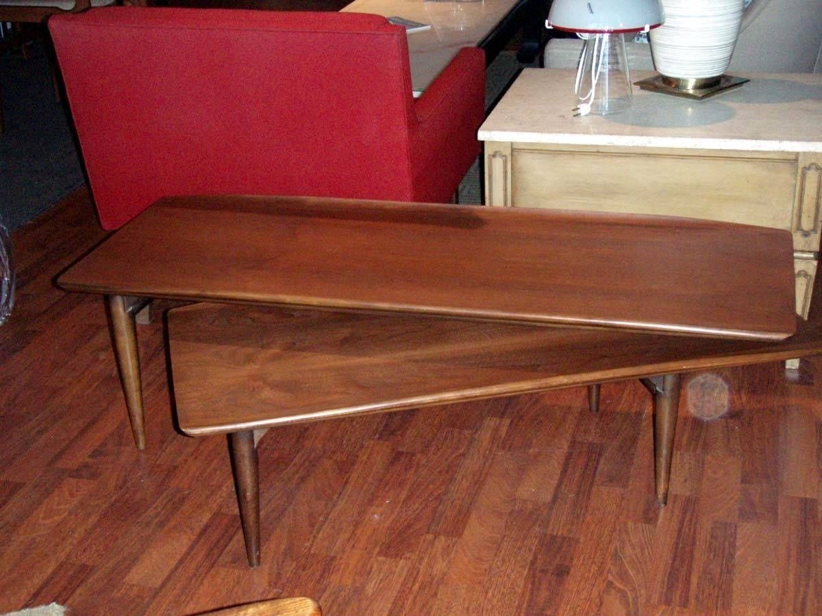 Furniture. L Shaped Coffee Table Ideas: Teak Unique Vanished Wood With L Shaped Coffee Tables (Photo 6 of 30)