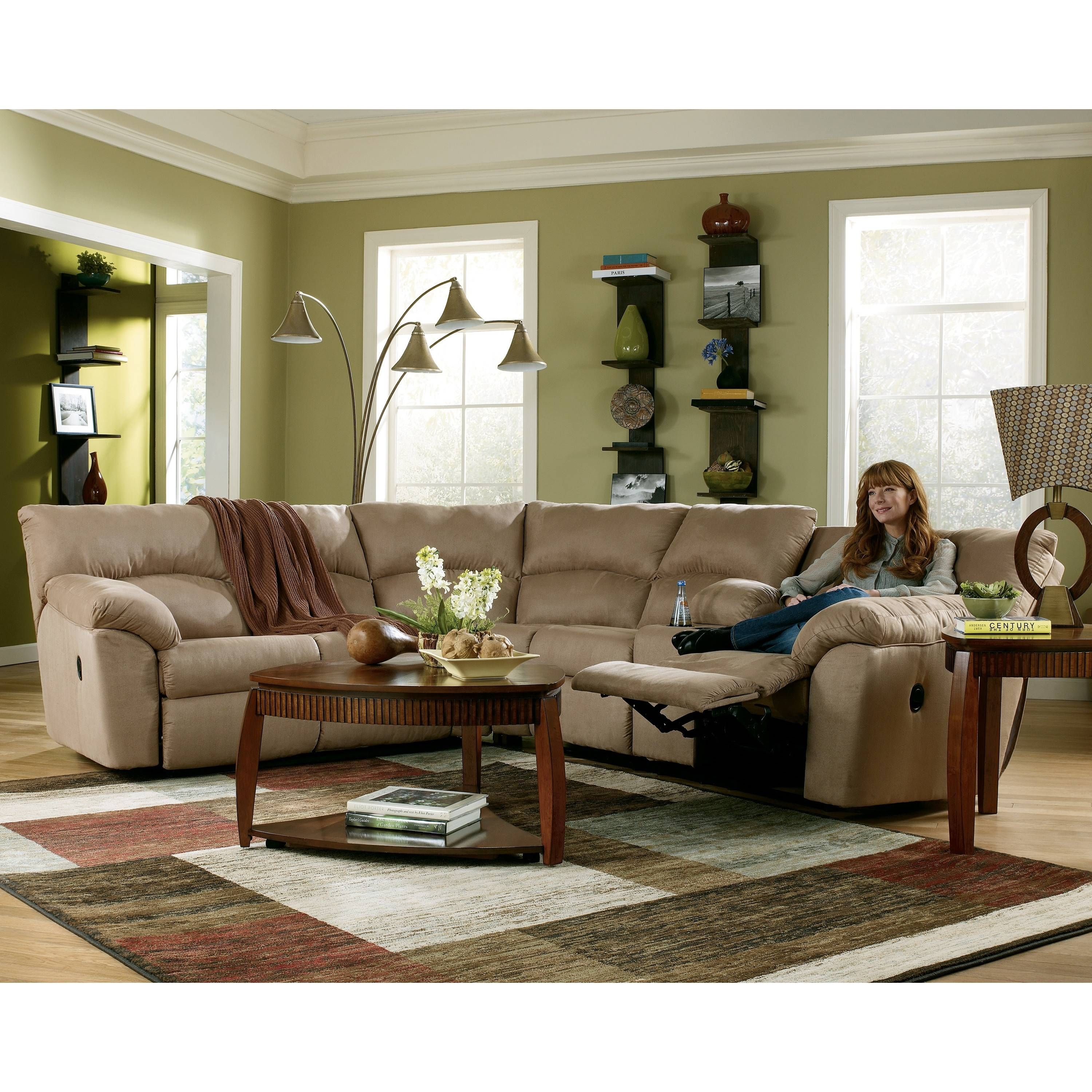 Furniture: L Shaped Grey Sectional Sofa With Round Coffee Table Inside Coffee Table For Sectional Sofa (Photo 22 of 30)