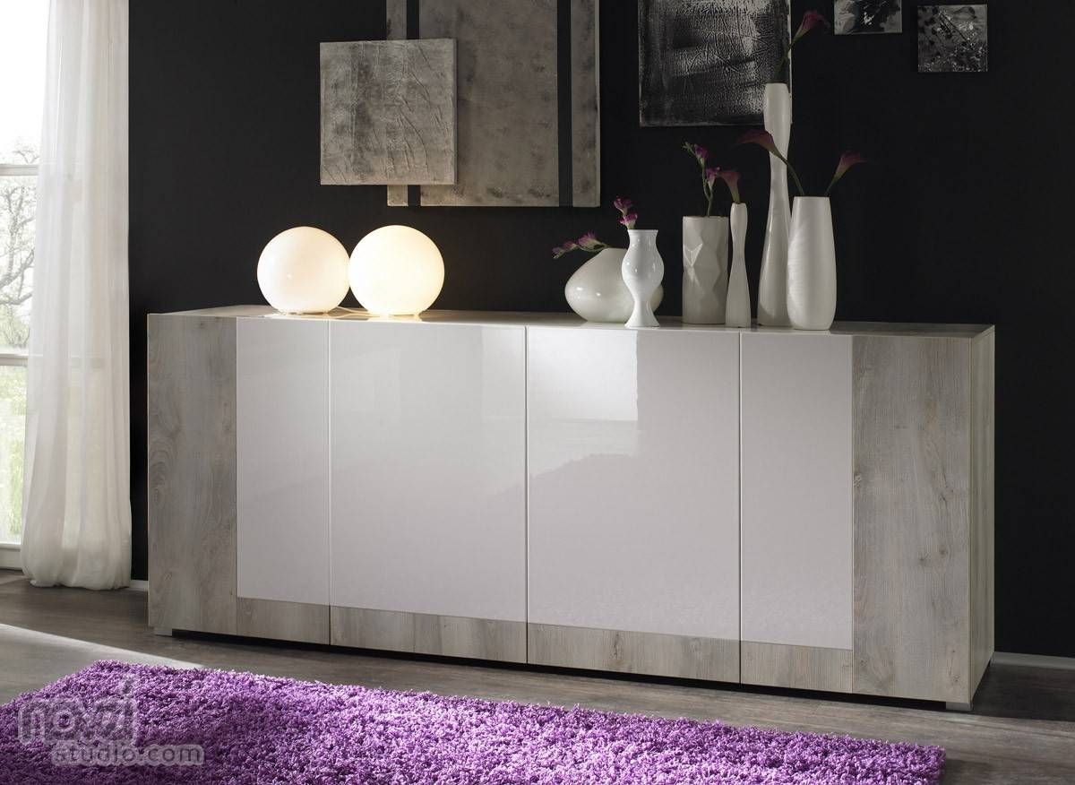 Furniture: Minimalist Modern Sideboards With Glass Front Buffet With Regard To Modern Contemporary Sideboards (Photo 17 of 30)