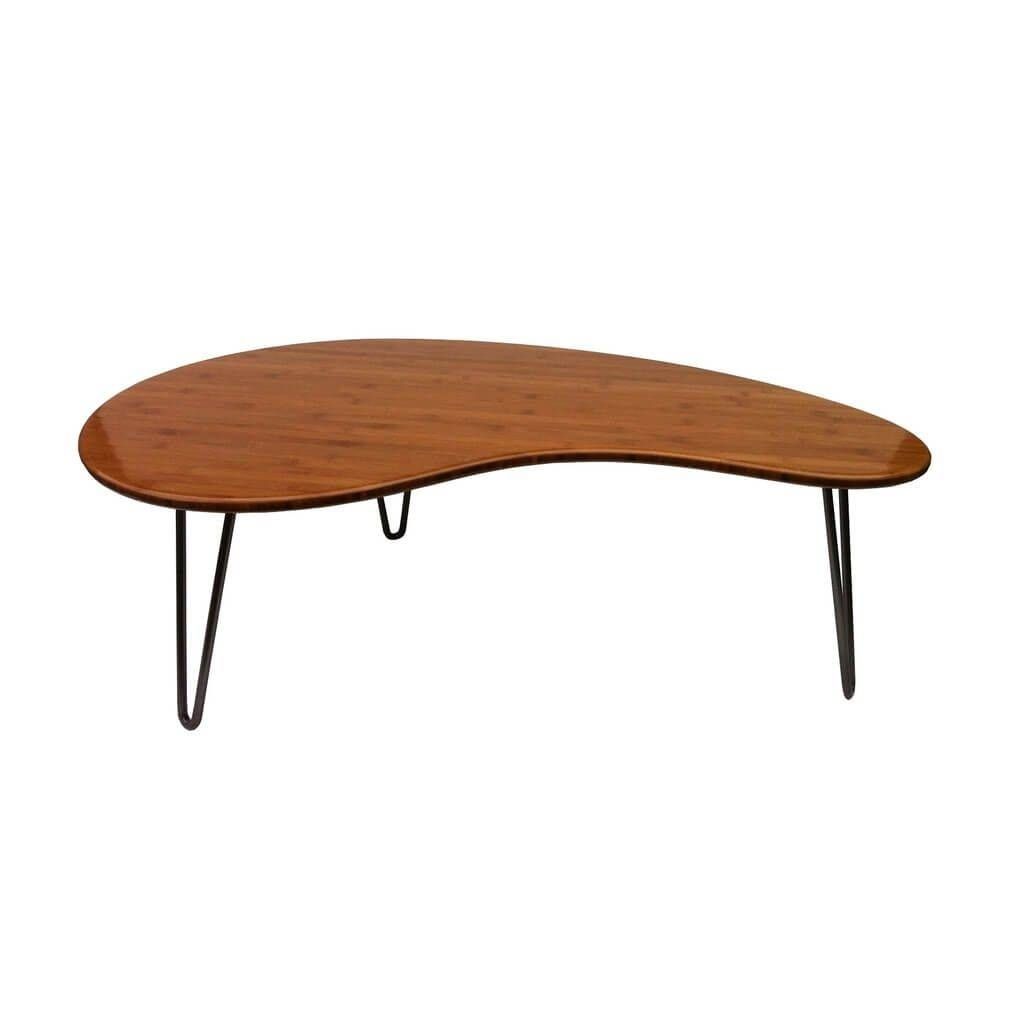Furniture: Modern Coffee Table In Espresso Finish With Underneath In Curve Coffee Tables (View 11 of 30)