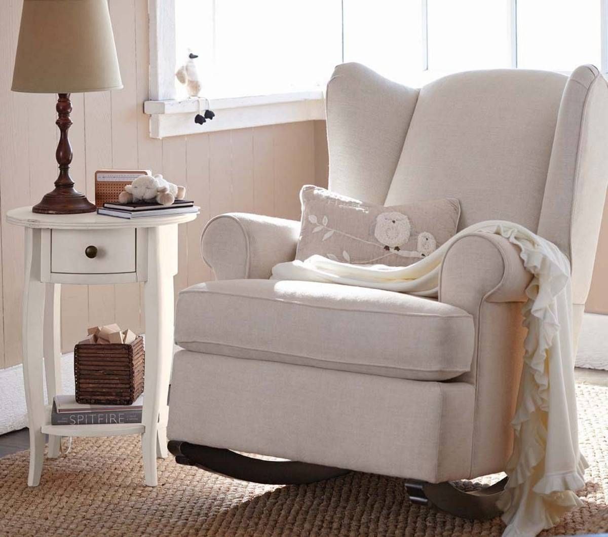 Furniture: Nursery Rocking Chairs | Upholstered Rocking Chair Inside Sofa Rocking Chairs (View 3 of 30)