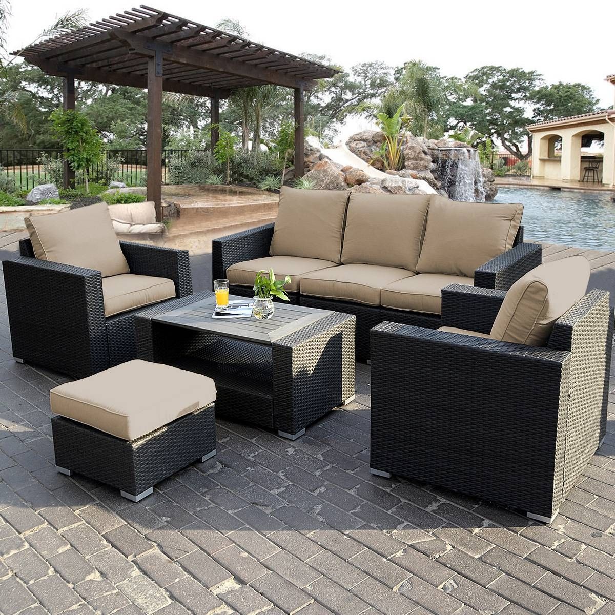 Furniture: Outdoor Furniture Design With Kmart Patio Furniture For Cheap Patio Sofas (Photo 12 of 30)