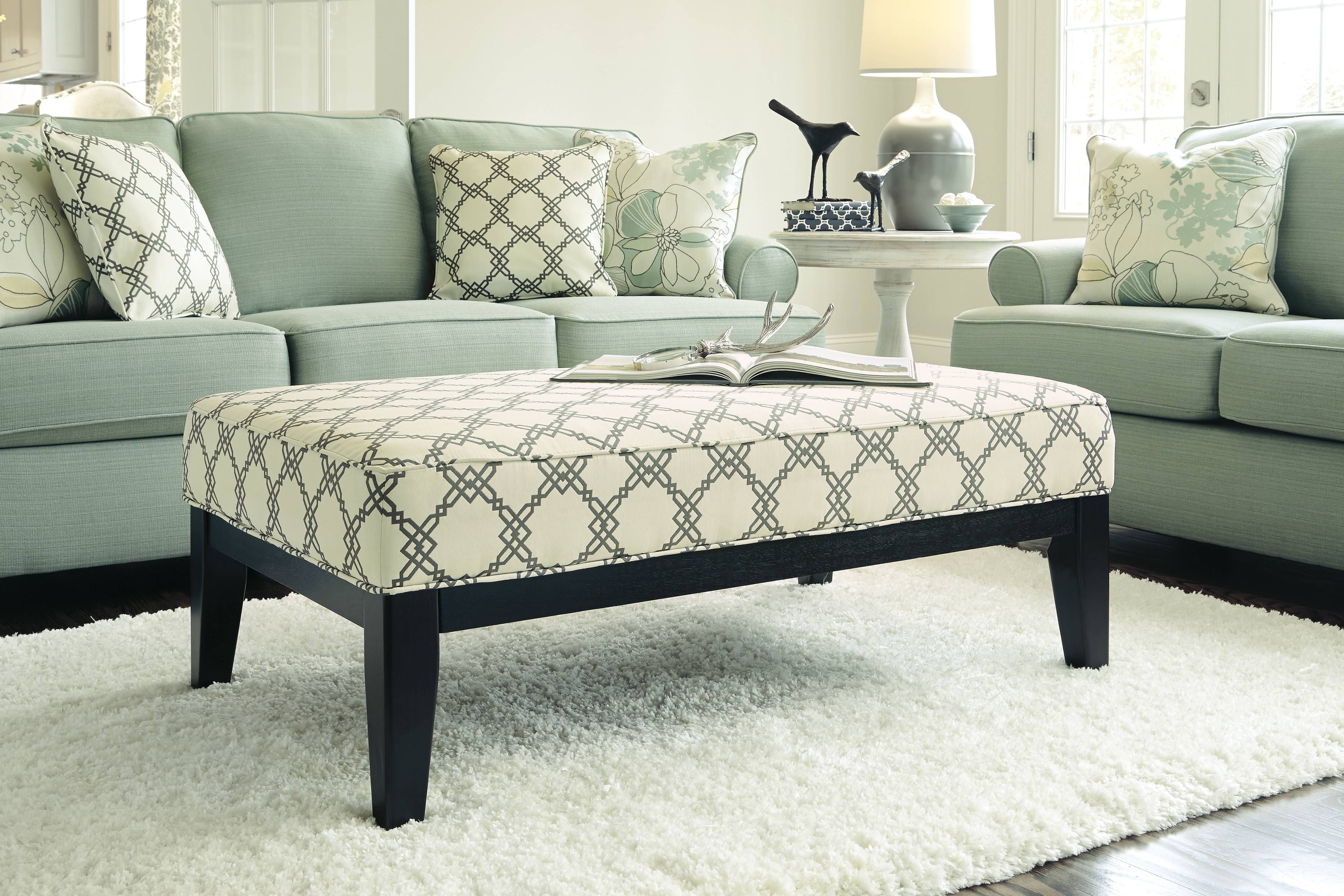 Furniture: Oversized Ottoman Coffee Table For Stylish Living Room Inside Footstool Coffee Tables (Photo 3 of 30)