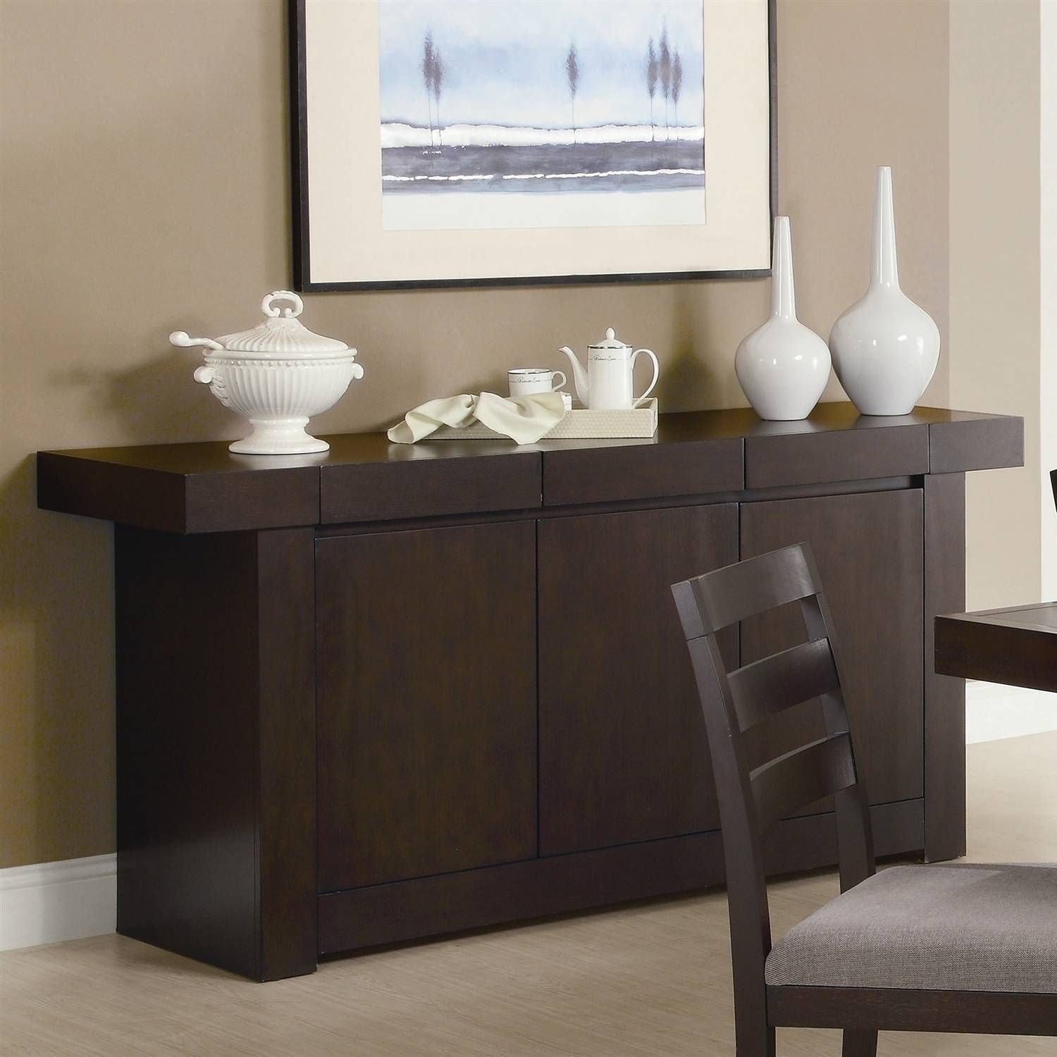 Furniture: Sideboards And Buffets Contemporary | Kitchen Buffet With Modern Contemporary Sideboards (Photo 26 of 30)