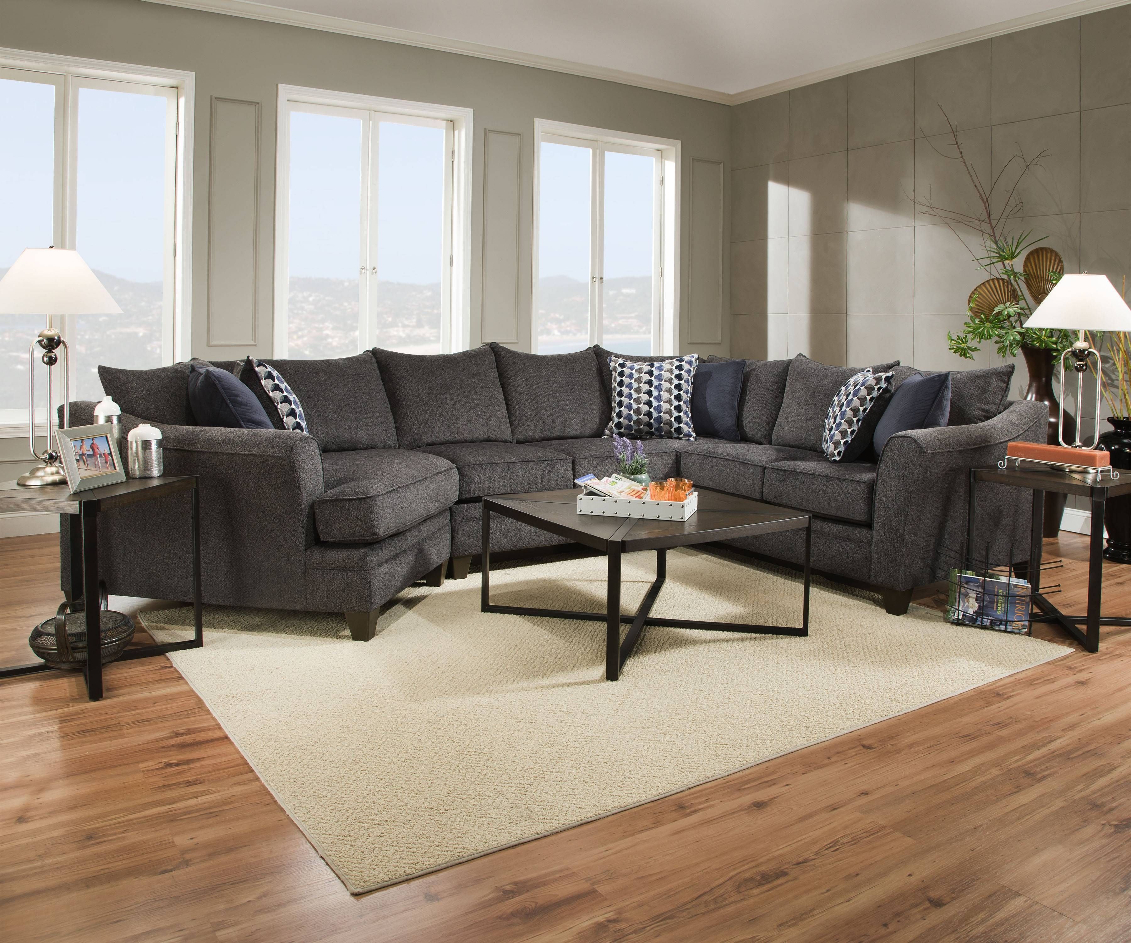Furniture: Simmons Sectional For Comfortable Seating — Threestems Throughout Simmons Sectional Sofas (Photo 4 of 30)