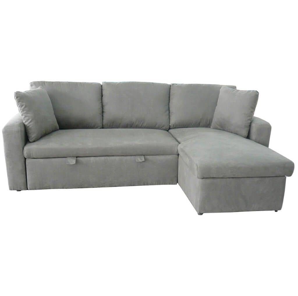 Furniture: Sky Tone Corner Sofa Bed With Storage Truffle – Corner Intended For Cheap Corner Sofa Bed (Photo 29 of 30)