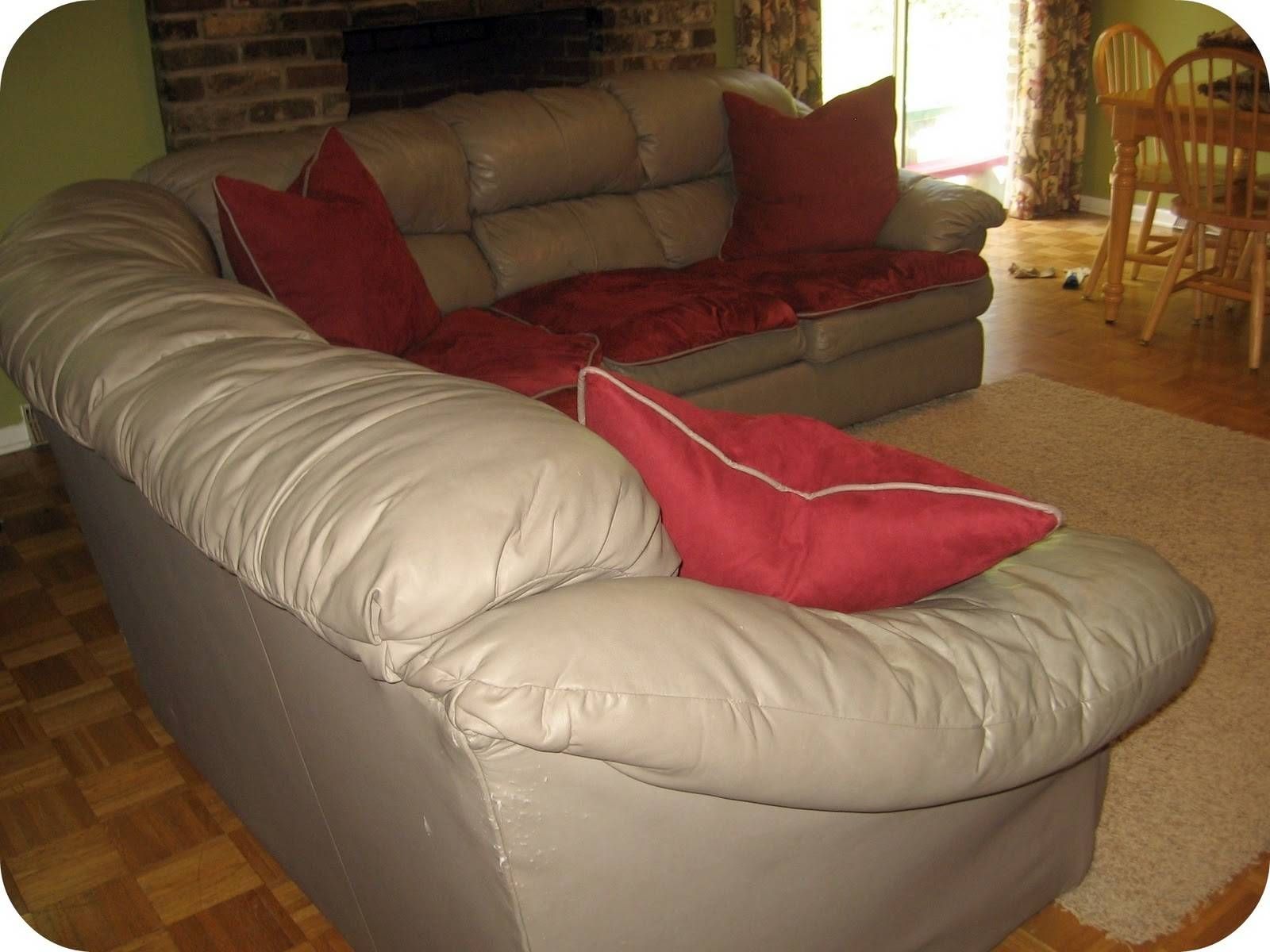 Featured Photo of Top 30 of Slipcover for Leather Sectional Sofas