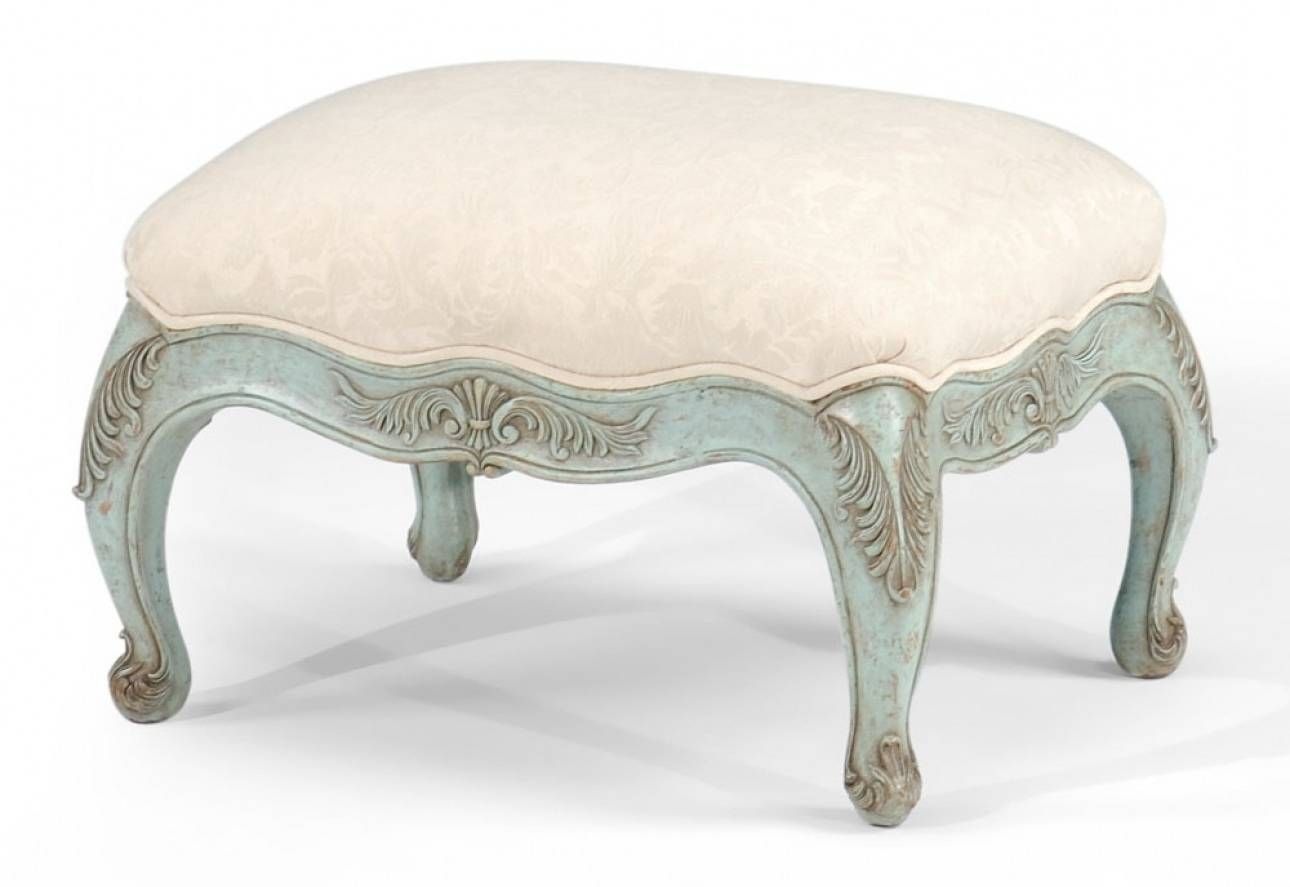 Furniture : Small Upholstered Footstool White With Design Rustic With Regard To Upholstered Footstools (View 7 of 30)