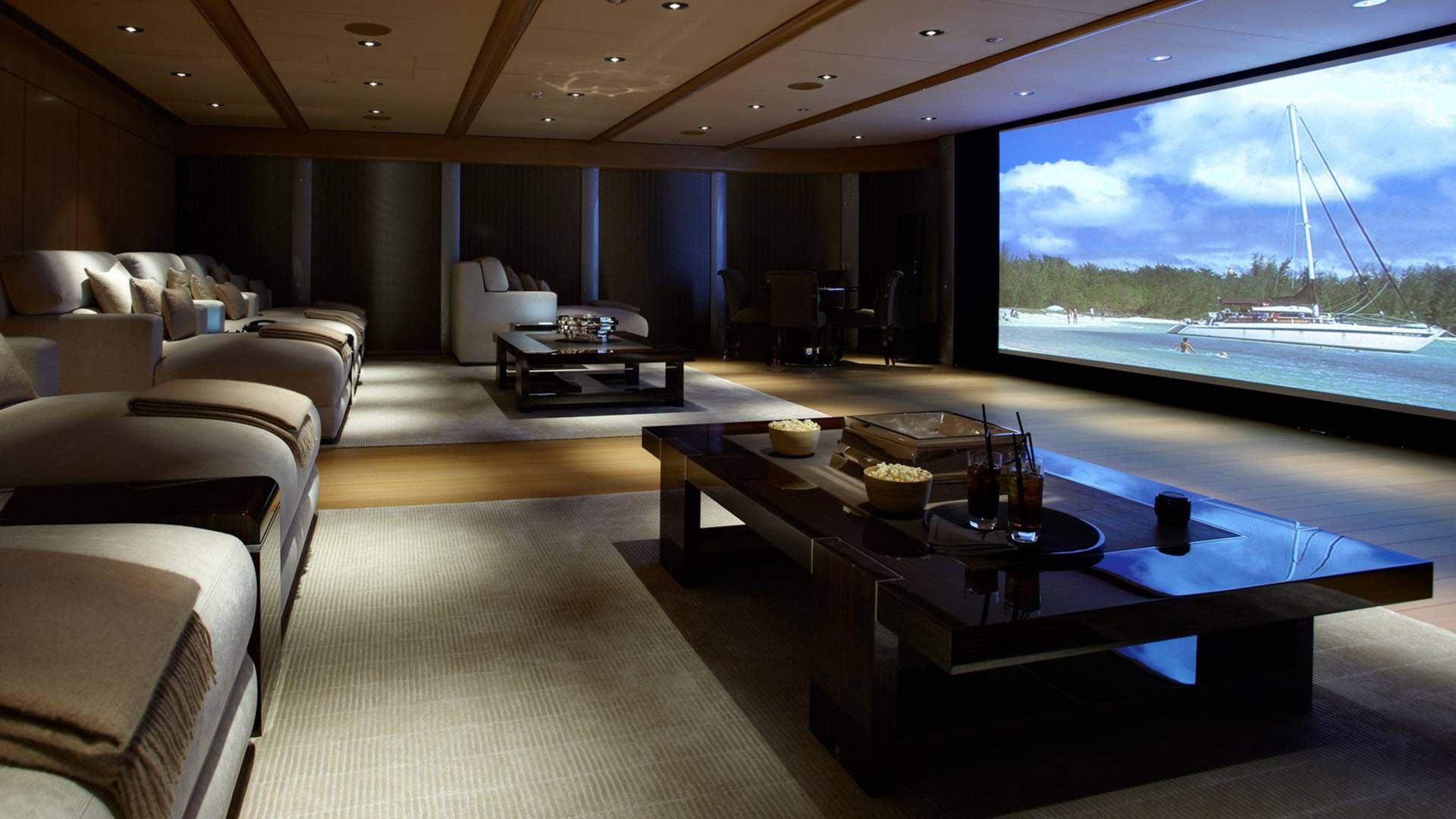 Furniture & Sofa: Enjoy Your Holiday With Costco Home Theater Pertaining To Theater Room Sofas (View 12 of 30)