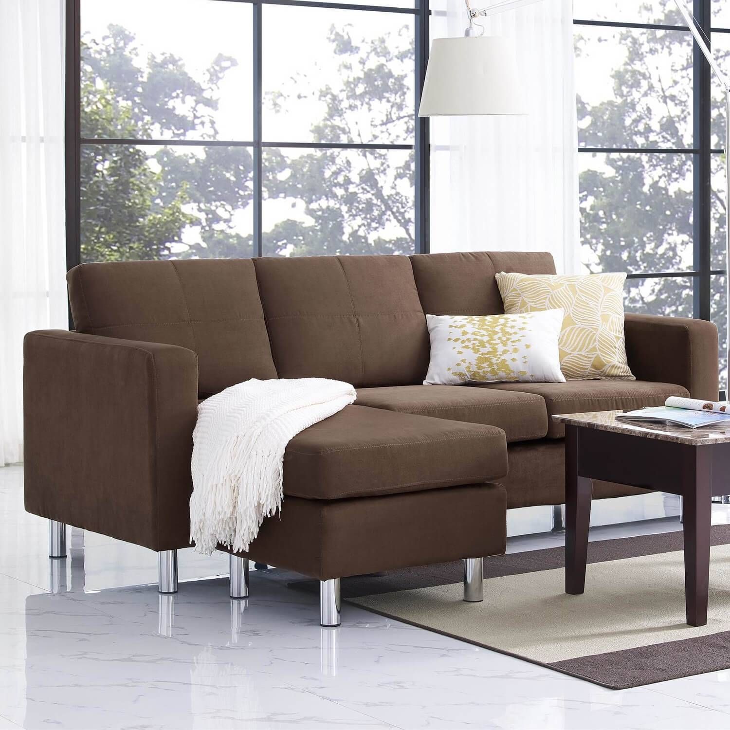 Furniture & Sofa: Perfect Small Spaces Configurable Sectional Sofa With Regard To Sectional Sofas In Small Spaces (Photo 10 of 25)