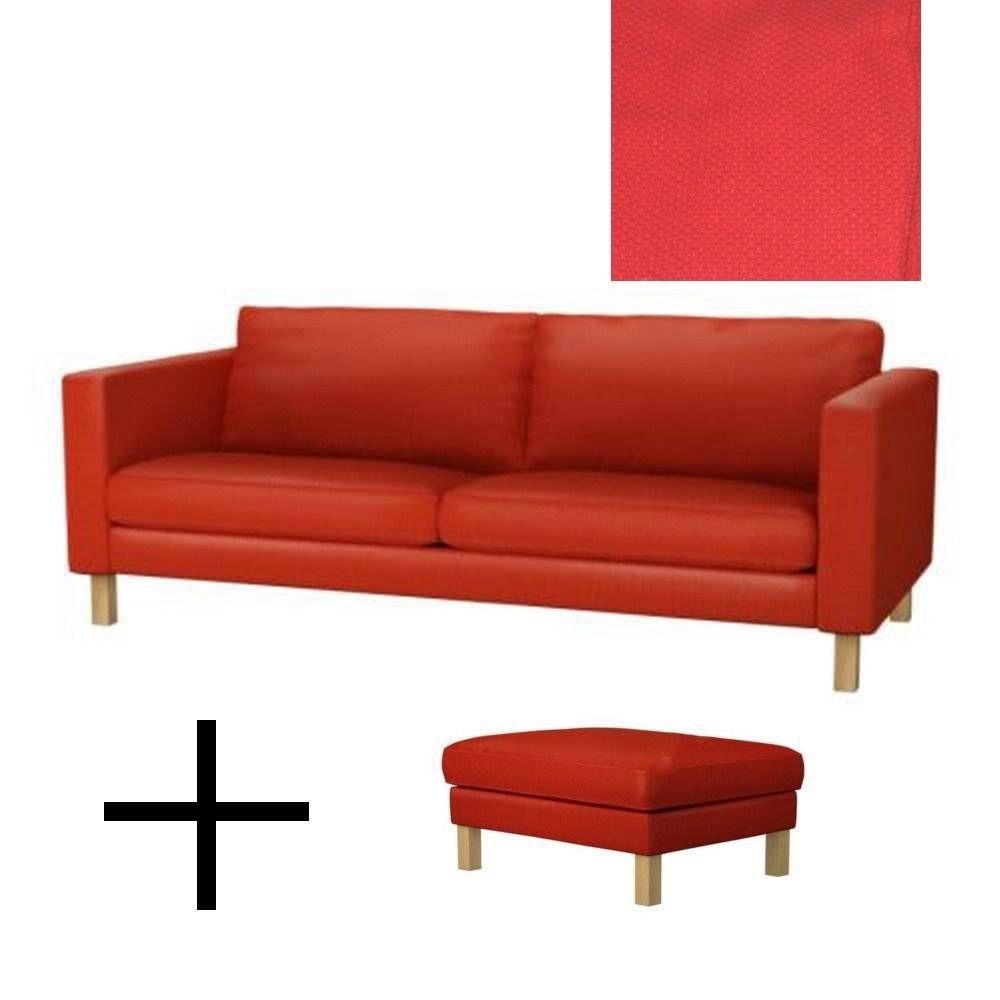 Furniture: Stunning Ikea Karlstad Sofa Cover For Your Sofa Need With Red Sofa Beds Ikea (Photo 20 of 30)