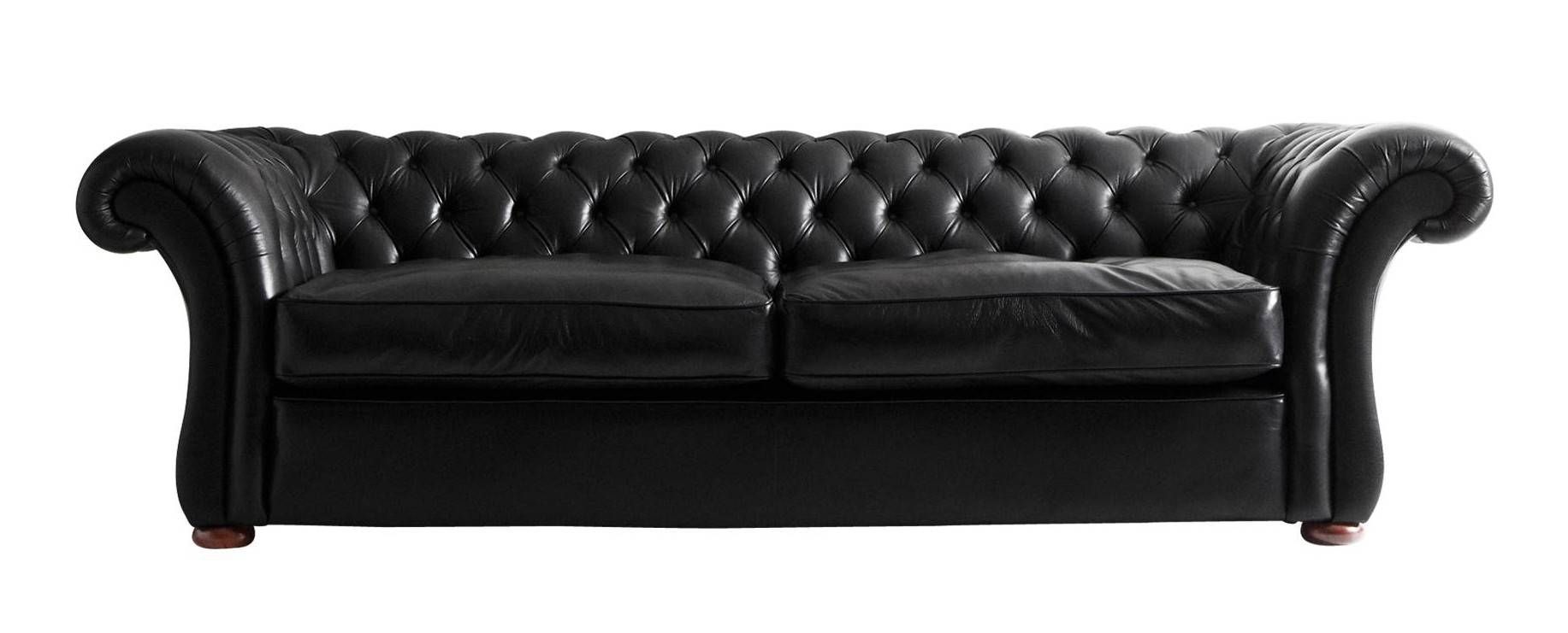 Furniture: Stunning Tufted White Leather Chesterfield Sofa As For Tufted Leather Chesterfield Sofas (Photo 16 of 30)