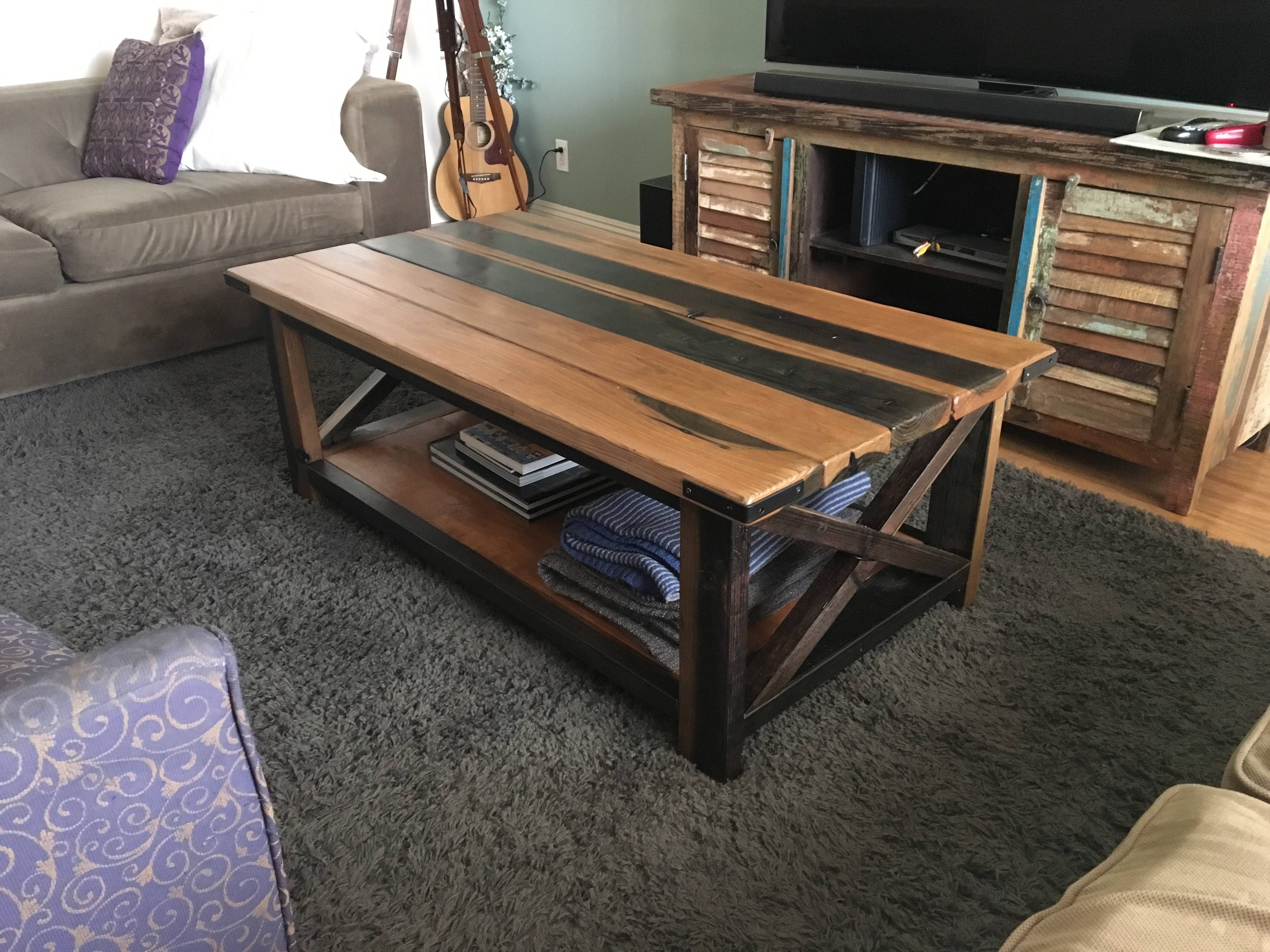 Furniture: Unique Rustic Coffee Table For Elegant Living Room Intended For Rustic Coffee Tables And Tv Stands (View 30 of 30)