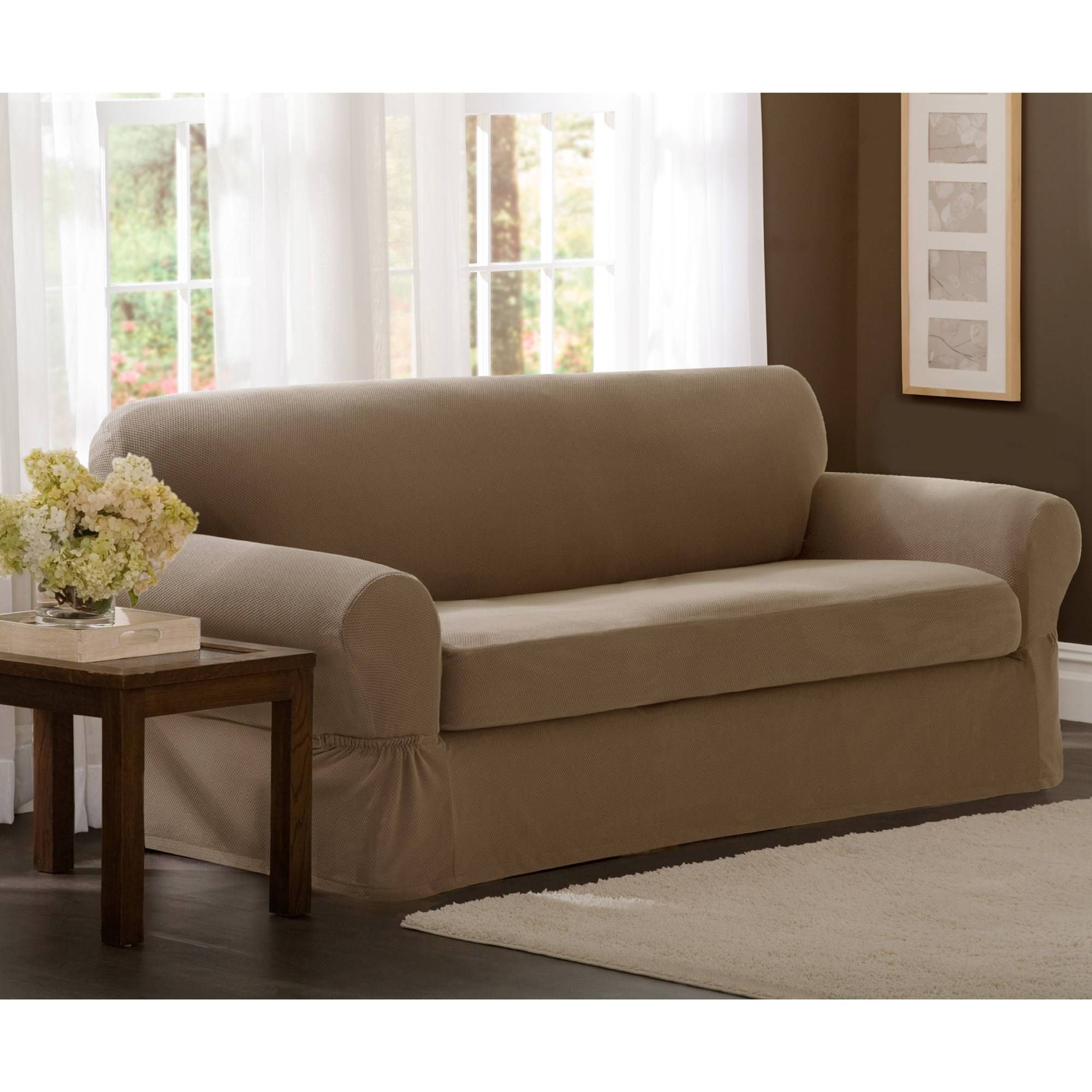 Furniture: Update Your Living Room With Best Sofa Slipcover Design Throughout Walmart Slipcovers For Sofas (Photo 5 of 30)