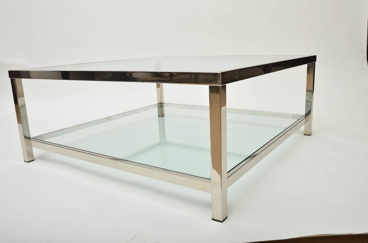 Glass And Chrome Coffee Tables Uk | Coffee Tables Decoration With Regard To Big Black Coffee Tables (Photo 27 of 30)