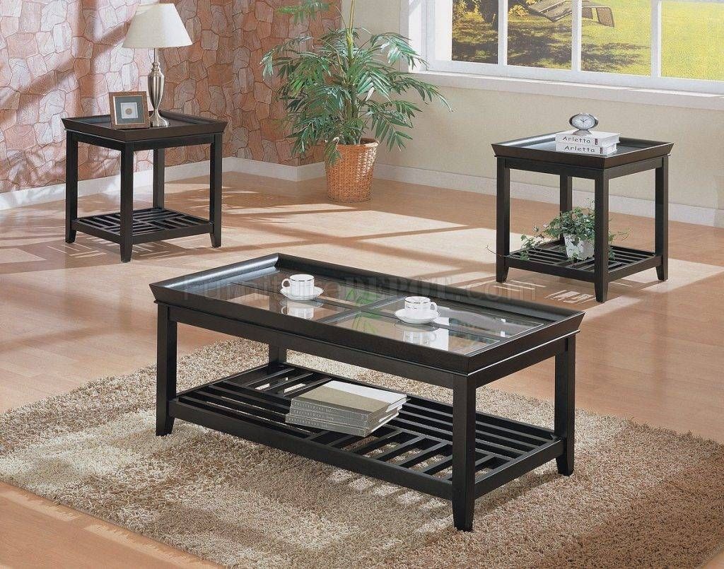 Glass Modern Coffee Table Set Target – Tikspor For Contemporary Coffee Table Sets (Photo 26 of 30)