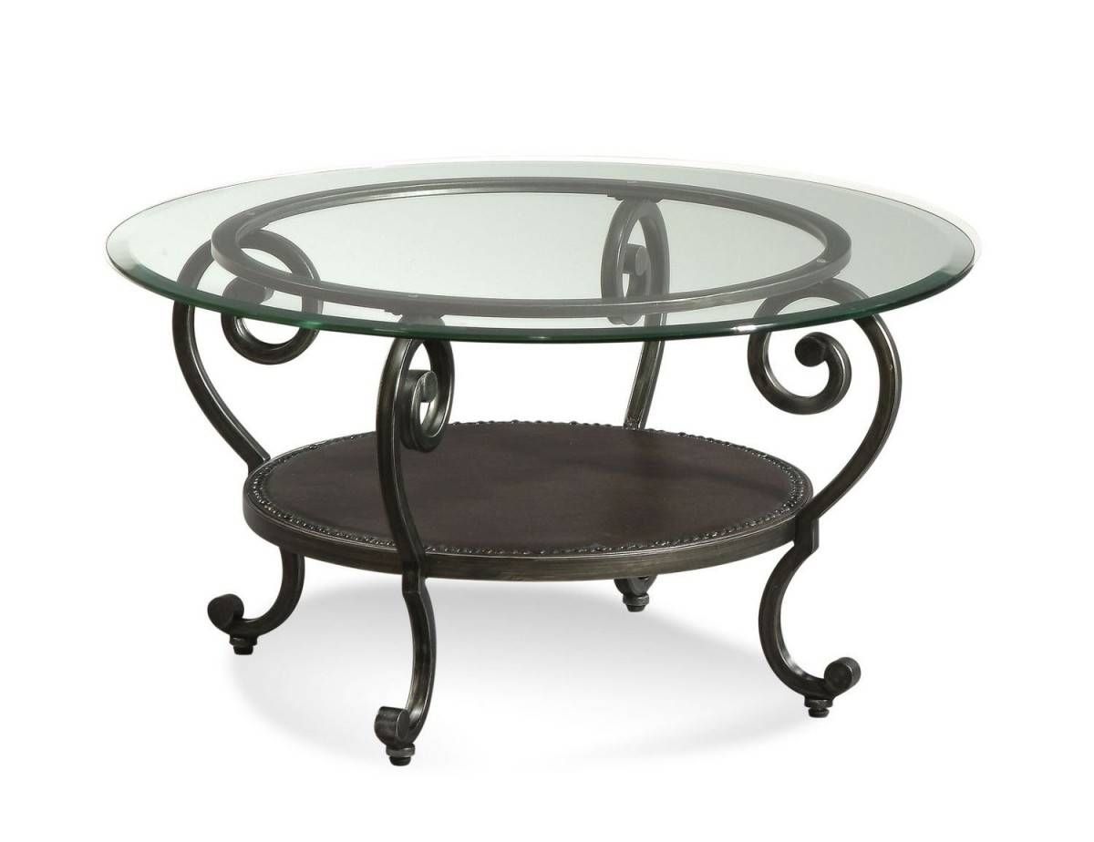 Glass Top Coffee Table With Metal Base #6449 – Jericho Mafjar Project Throughout Glass Circular Coffee Tables (Photo 21 of 31)
