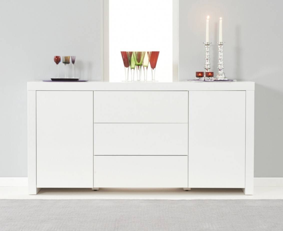 Hampstead 2 Door 3 Drawer White High Gloss Sideboard | The Great Within White Gloss Sideboards (View 3 of 30)