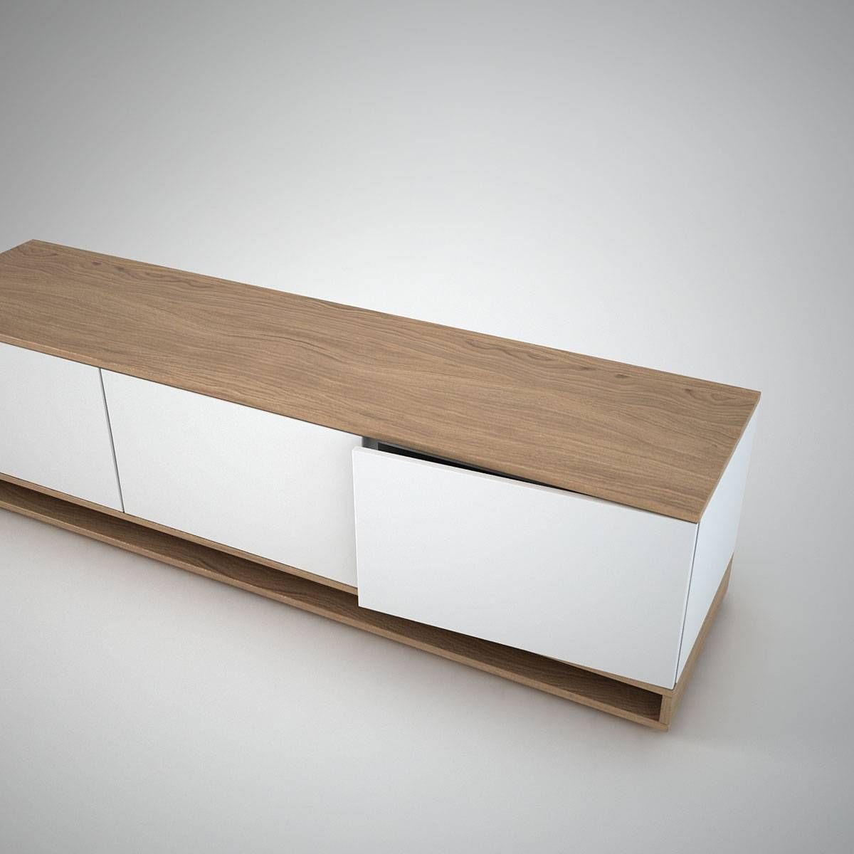Harlem Low Sideboard (3) White – Join Furniture With Regard To Low Sideboards (Photo 2 of 30)