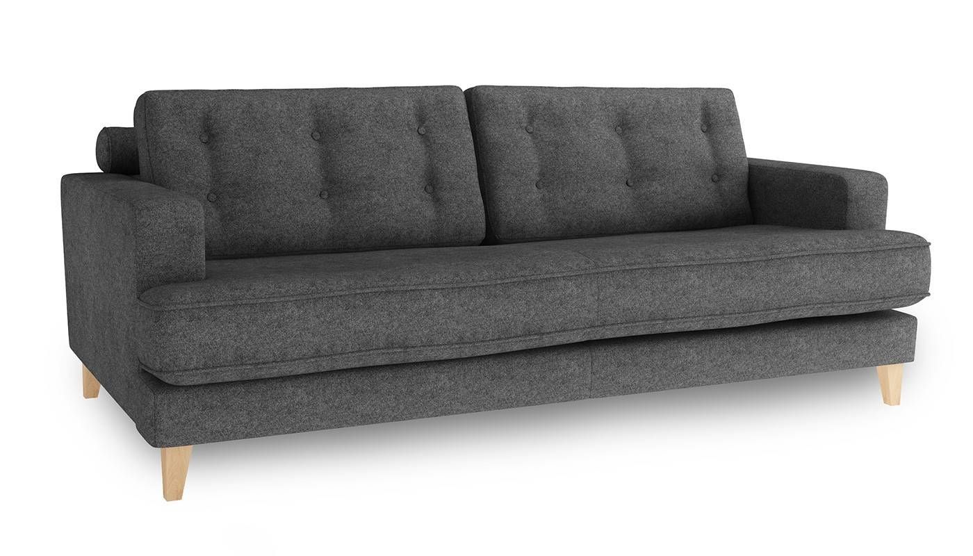 Heal's Mistral 4 Seater Sofa Wool Felt Armour Natural Feet Throughout 4 Seater Couch (Photo 238 of 299)