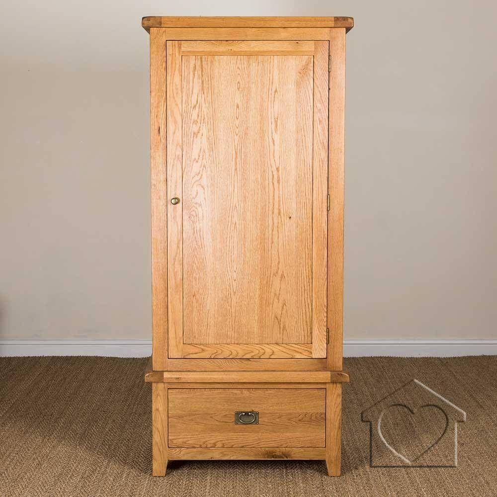 Heritage Rustic Oak Single Wardrobe – £ (View 5 of 15)