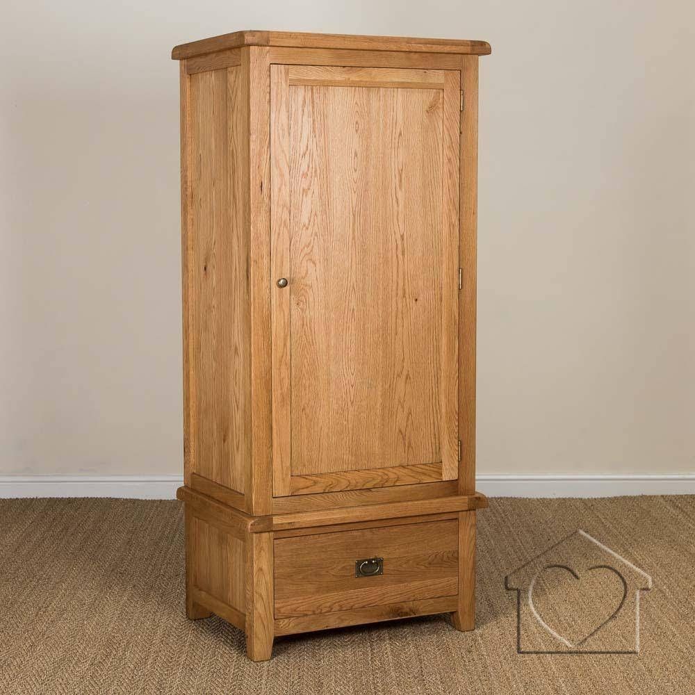 Heritage Rustic Oak Single Wardrobe – £ (View 9 of 15)