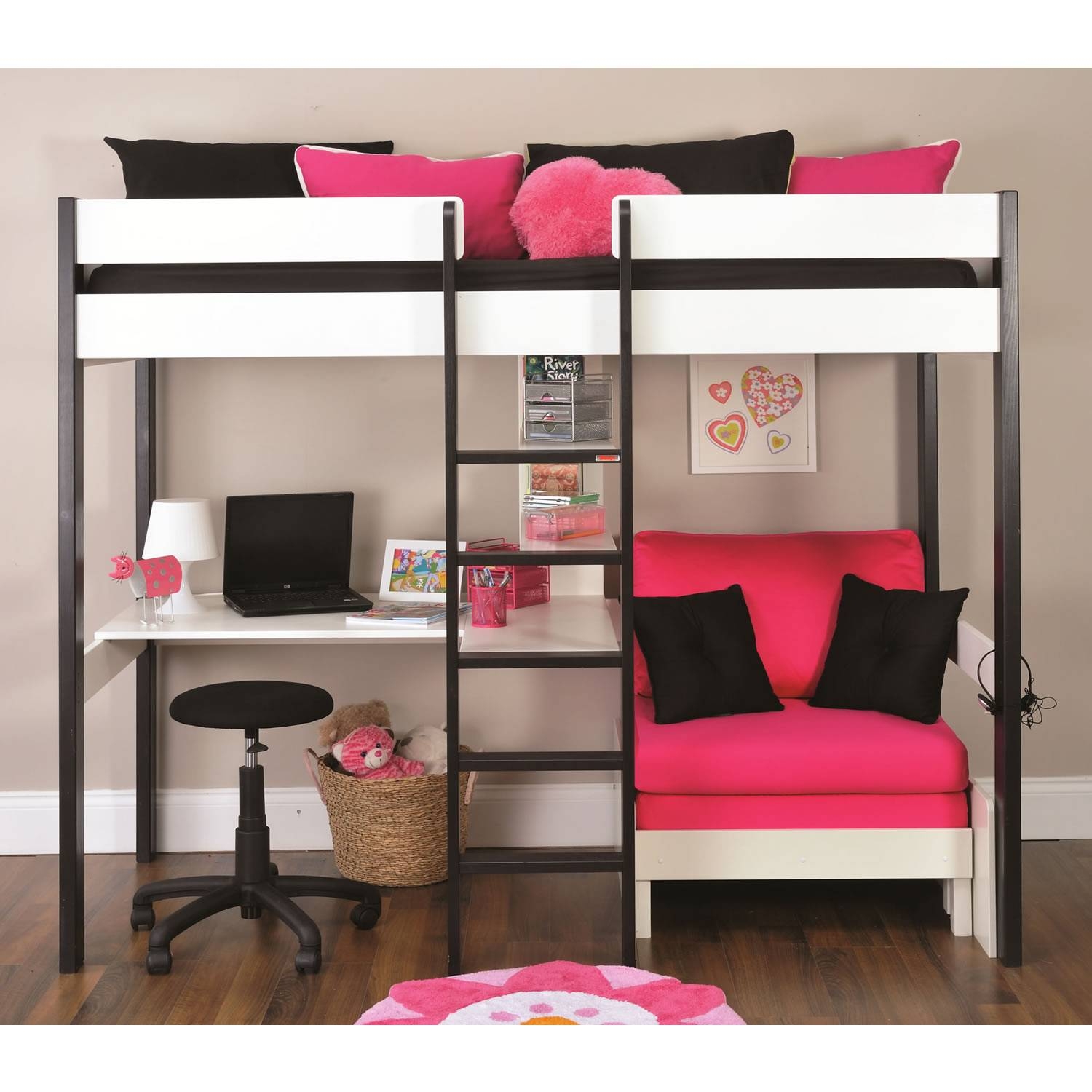 Featured Photo of The 30 Best Collection of High Sleeper with Desk and Sofa Bed