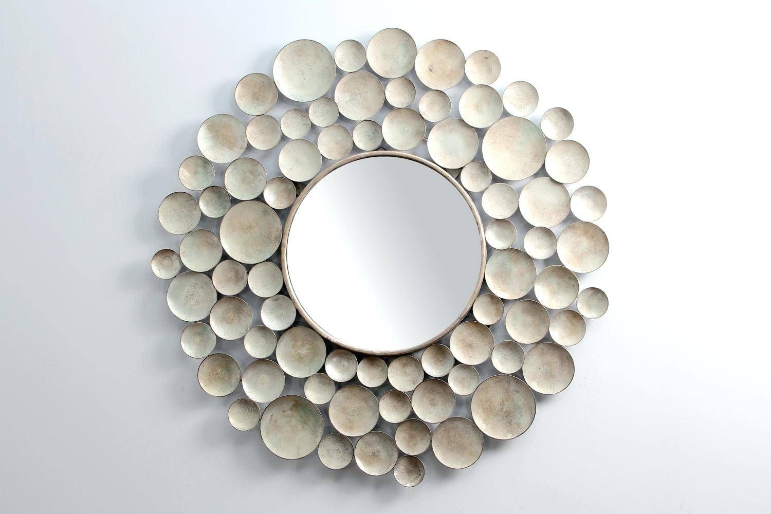 Homco Home Interior Set Of 2 Gold Oval Wall Mirror Candle Holder With Regard To Wall Mirrors With Shutters (View 11 of 25)