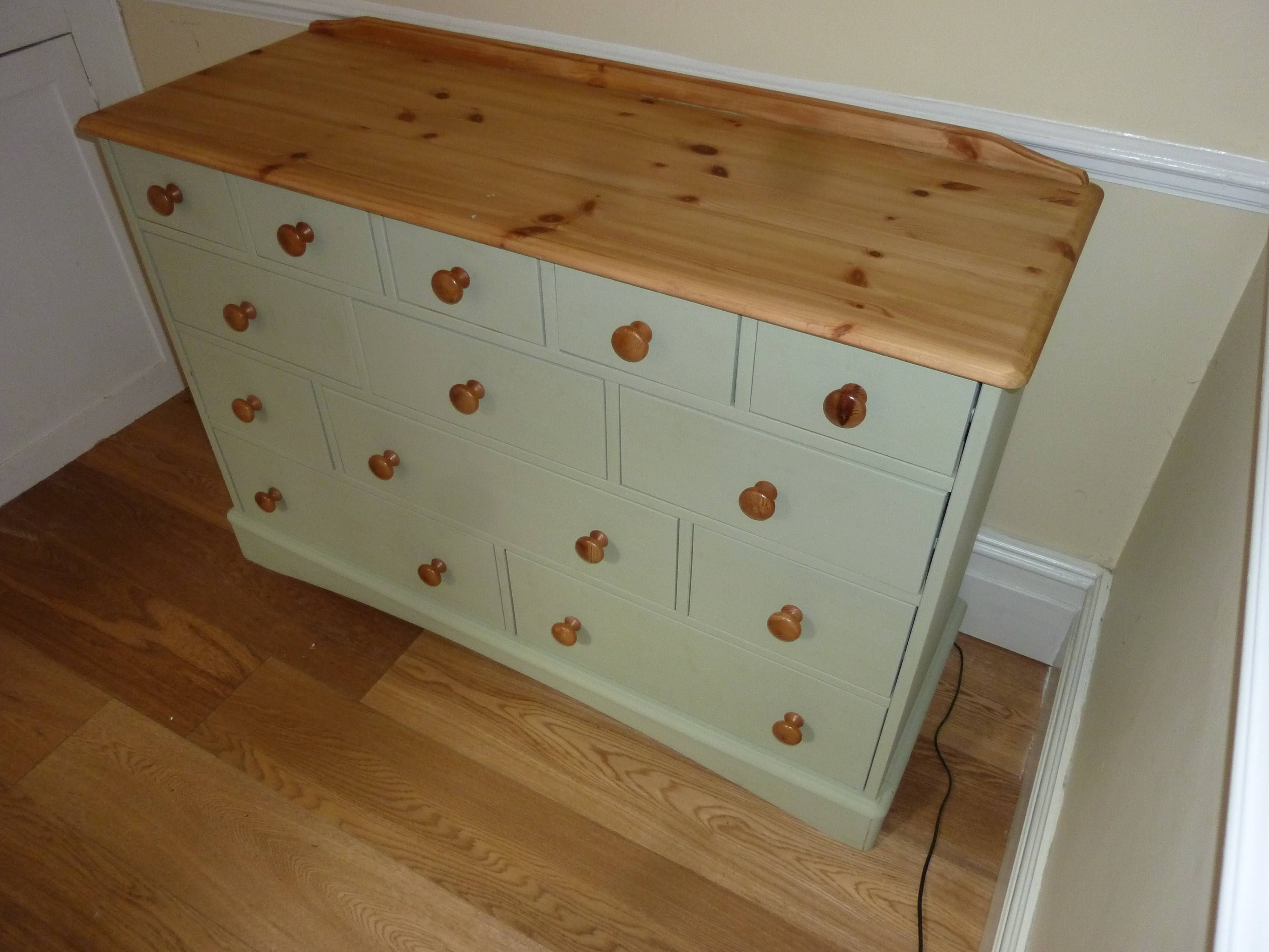 Home Decor: Painted Multidrawer Chest | The Furniture In Shabby Chic Pine Wardrobes (Photo 1 of 15)
