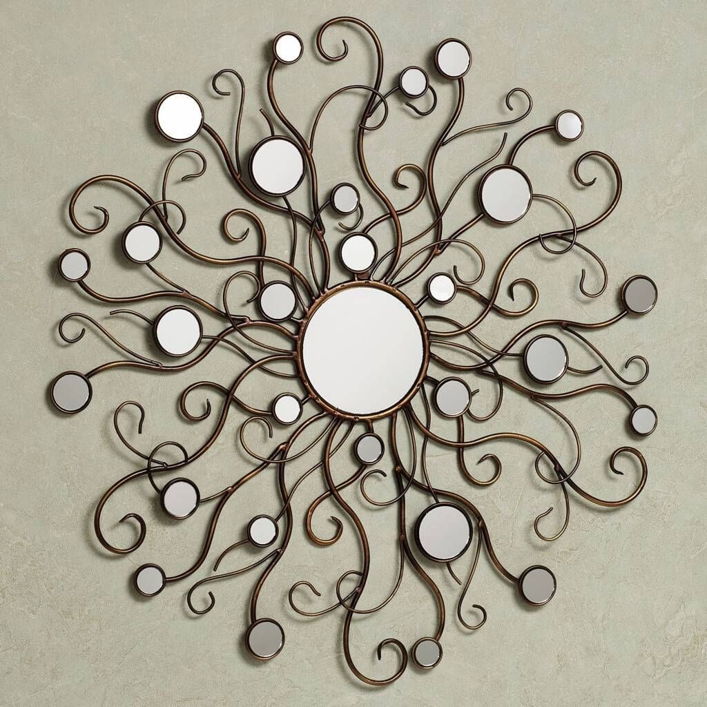 Home Decoration: Decorative Art Deco Style Mirror With Curly Regarding Art Nouveau Wall Mirrors (Photo 15 of 25)