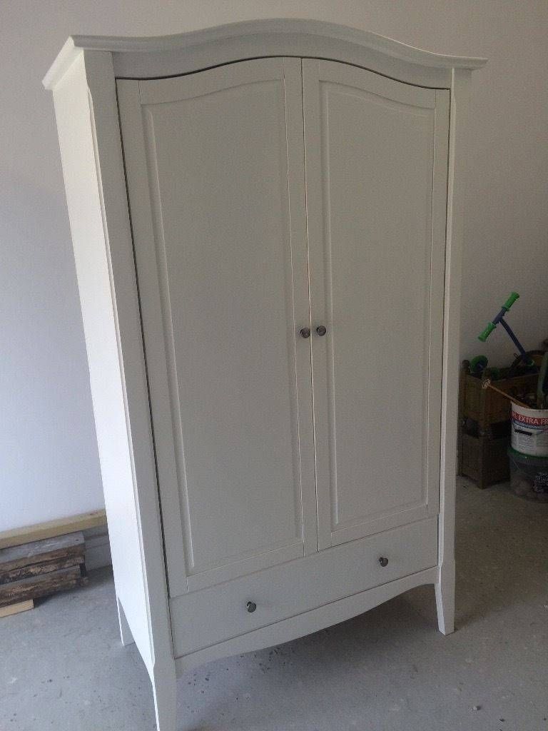 Homebase Provence Double Wardrobe White Pine & Mdf – Shabby Chic With Regard To White Pine Wardrobes (View 4 of 15)