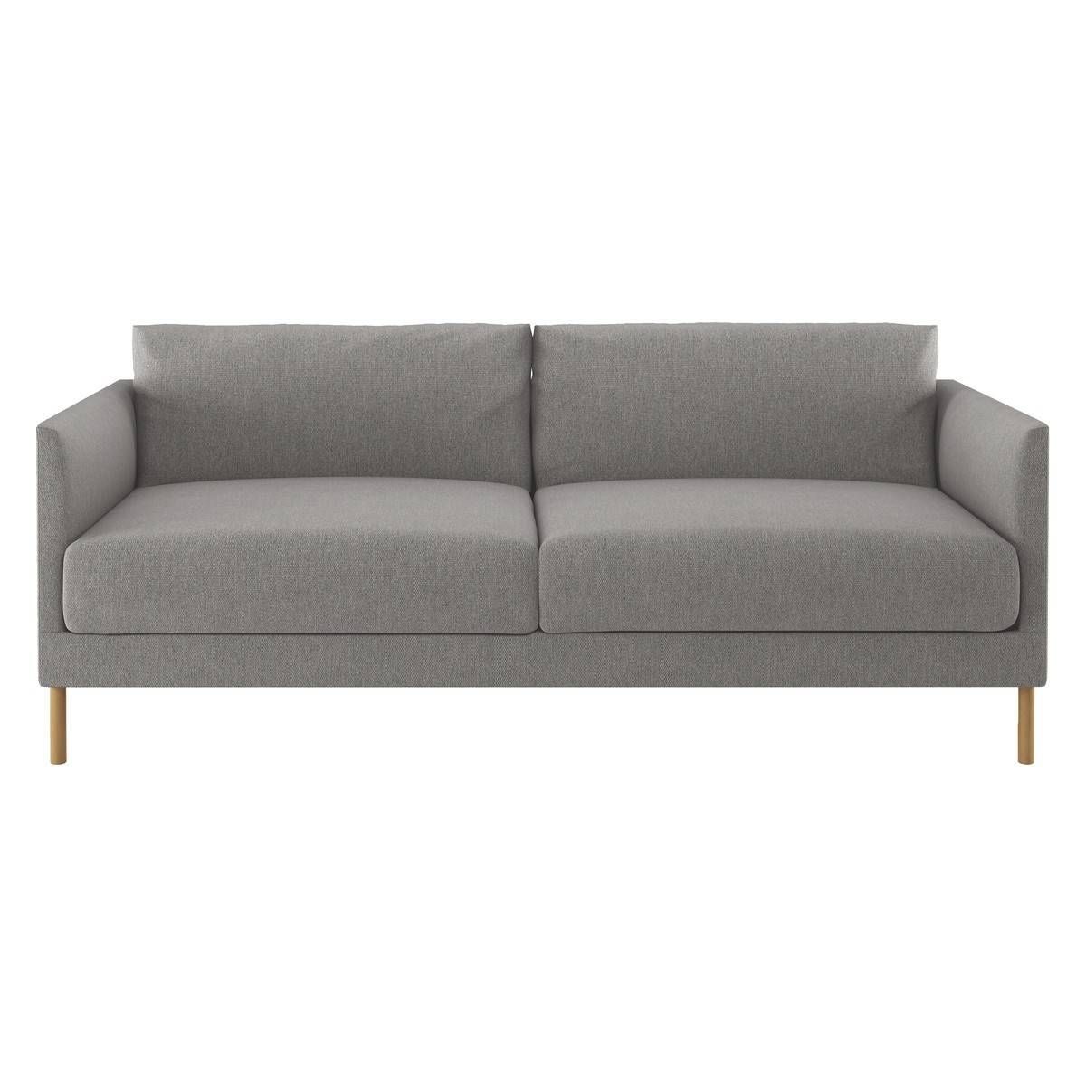 Hyde Grey Fabric 3 Seater Sofa, Wooden Legs | Buy Now At Habitat Uk Regarding Wood Legs Sofas (View 14 of 30)