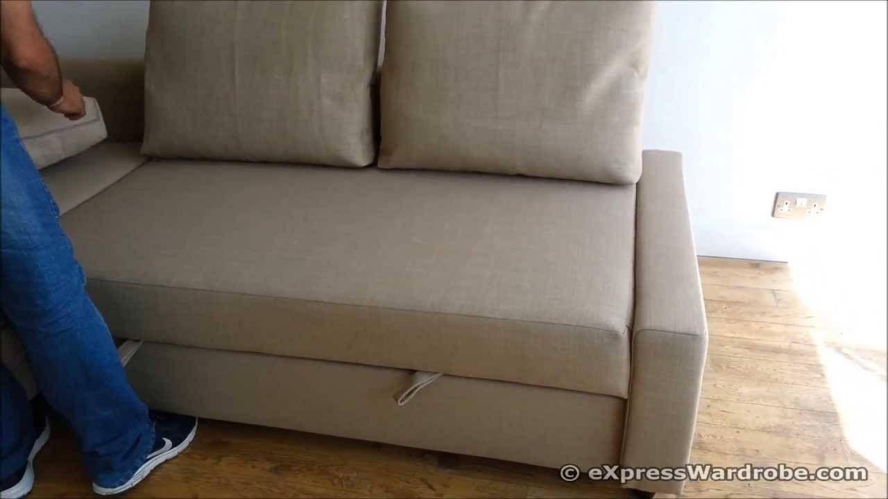 Ikea Friheten Sofa Bed Chaise Longue With Storage Design – Youtube Within Ikea Sofa Storage (Photo 18 of 25)