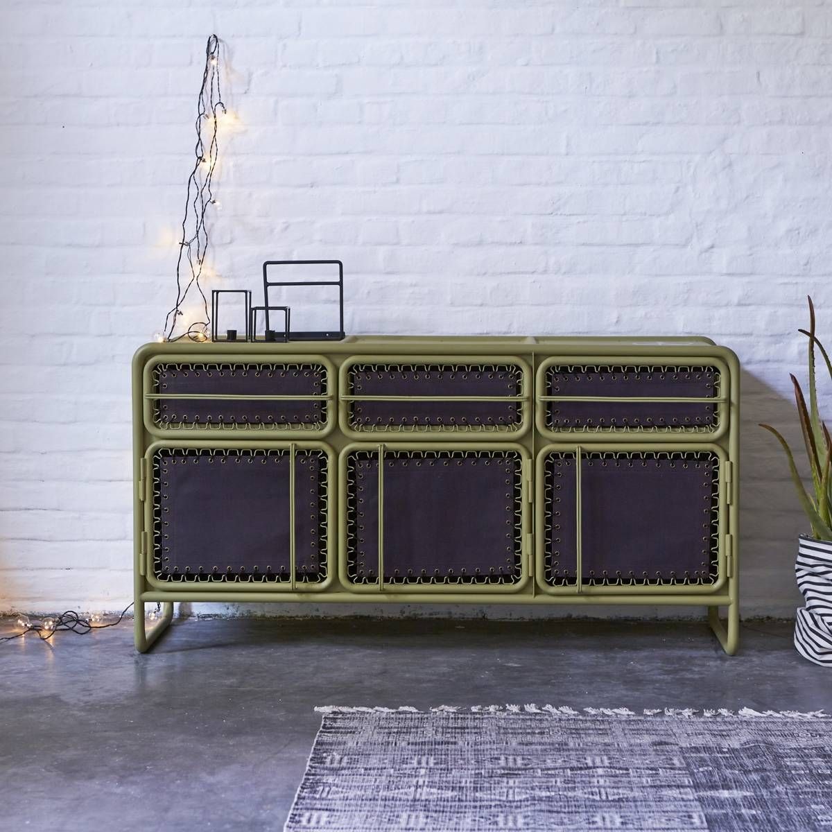 Industrial Style Metal Sideboards And Metallic Sideboards – Tikamoon Pertaining To Metal Sideboards (View 27 of 30)