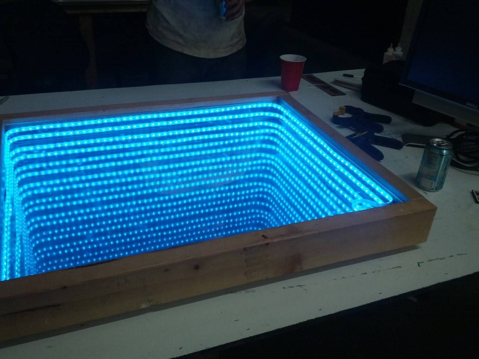 Infinity Mirror Coffee Table 52 Enchanting Ideas With Collection With Regard To Led Coffee Tables (View 13 of 30)