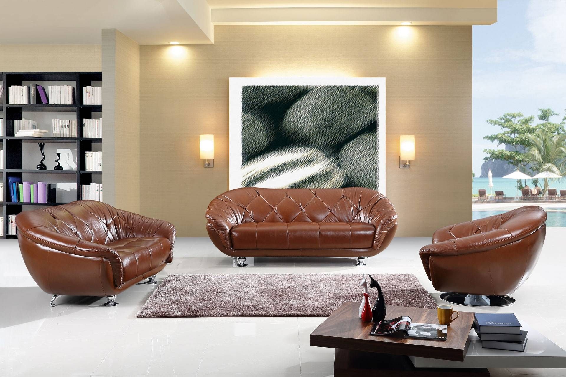 Interior Design: Marvellous Modern Living Room Decorating Ideas For Sofas With Lights (View 13 of 30)