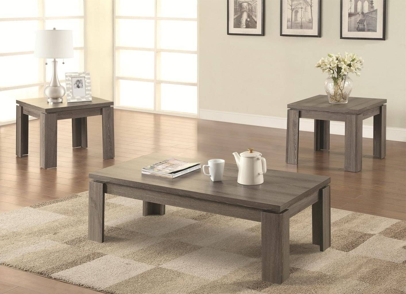 Interior: Glamorous Grey Coffee Table Set Grey Coffee Tables, Gray In Grey Coffee Table Sets (View 5 of 30)