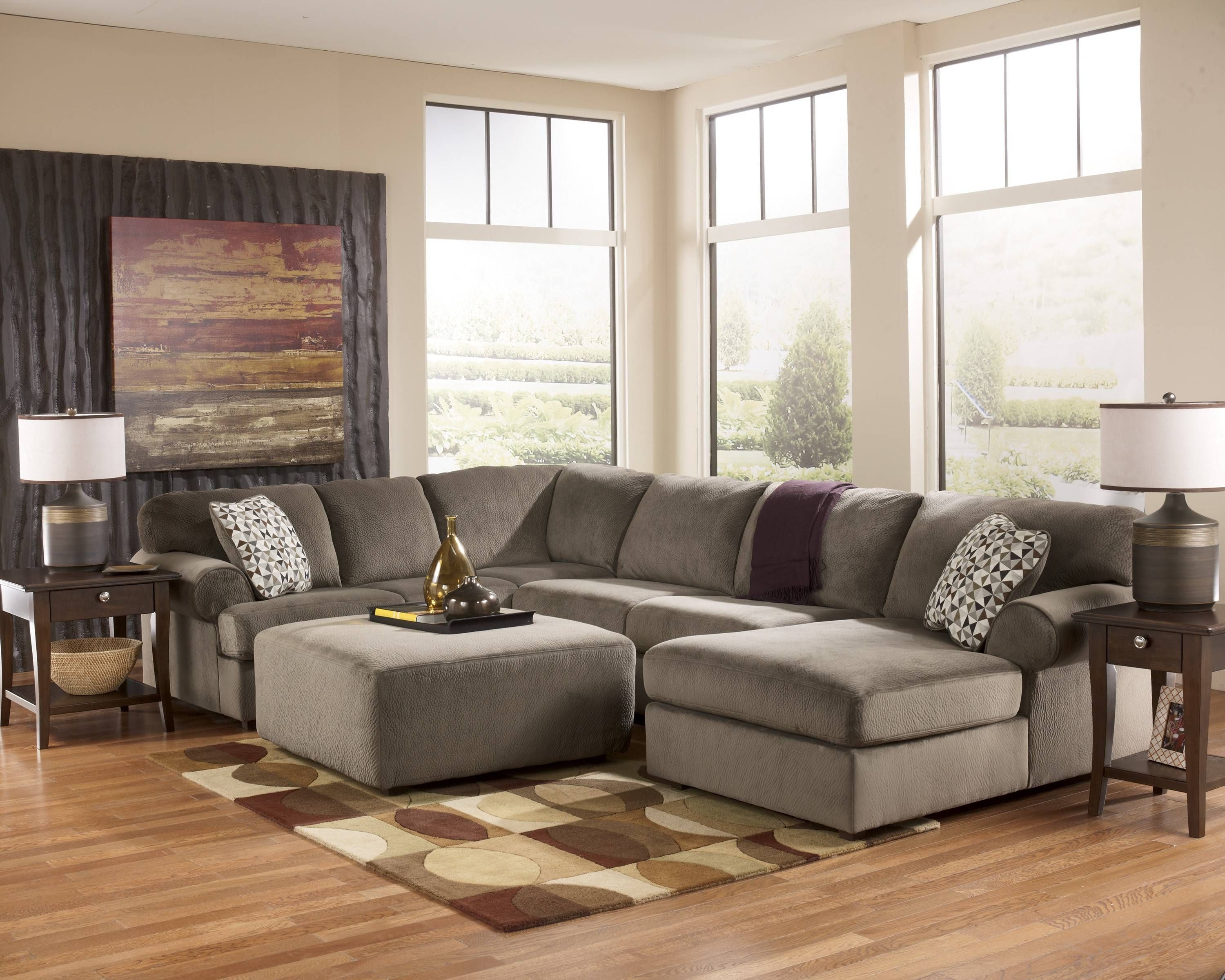 Interior: Luxury Oversized Sectional Sofa For Awesome Living Room With Regard To Sectional Sofa With Oversized Ottoman (Photo 17 of 30)