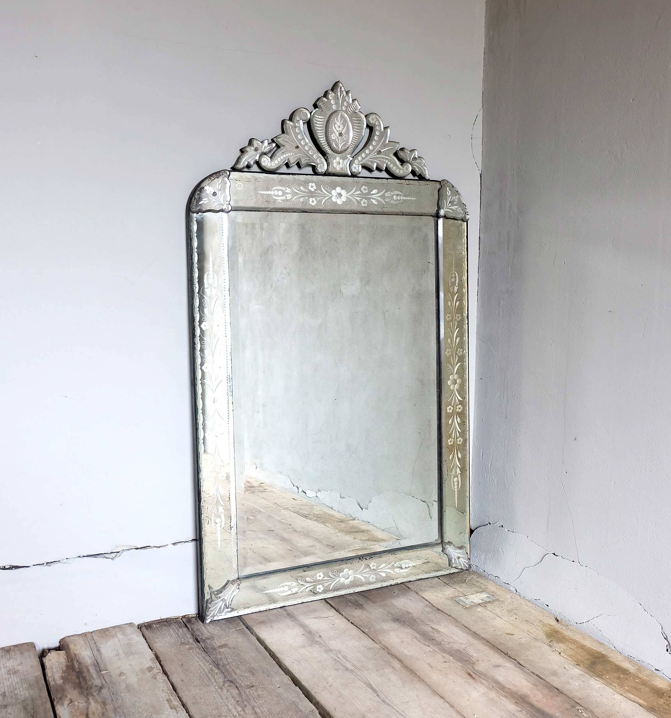 Interior: Vintage Venetian Mirror For Classic Interior Decor In Square Venetian Mirrors (Photo 1 of 25)