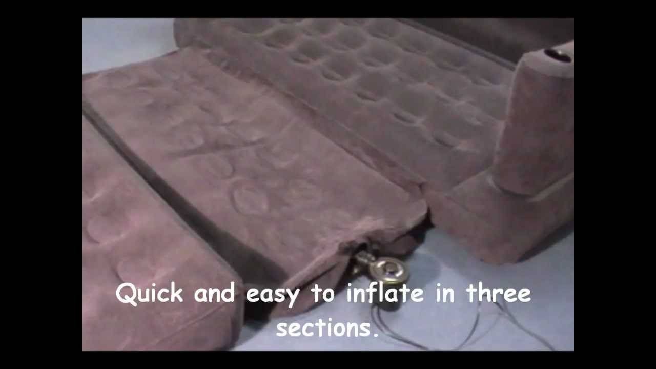 Intex Inflatable Pull Out Sofa & Queen Sized Airbed In One Within Pull Out Sofa Chairs (View 23 of 30)