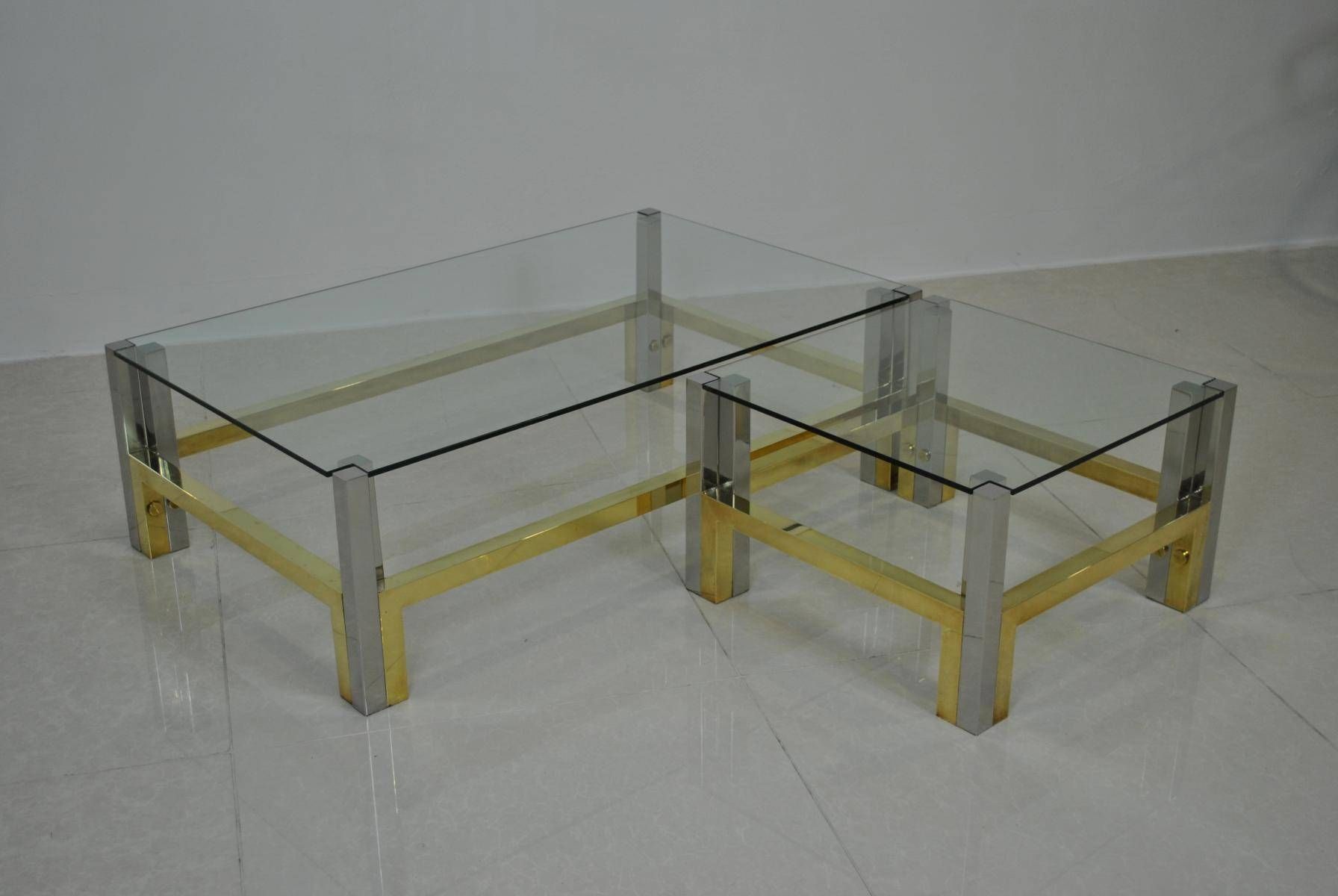 Italian Bronze & Chrome Coffee Tablesalfredo Freda For Cittone Throughout Bronze And Glass Coffee Tables (Photo 10 of 30)