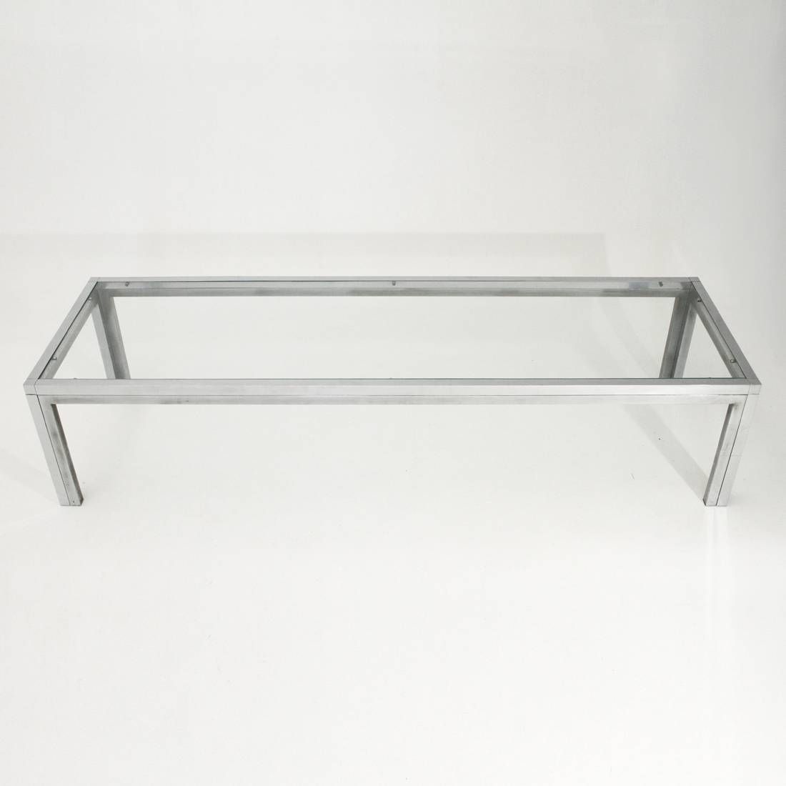 Italian Chrome & Glass Coffee Table For Sale At Pamono With Chrome Glass Coffee Tables (View 4 of 30)