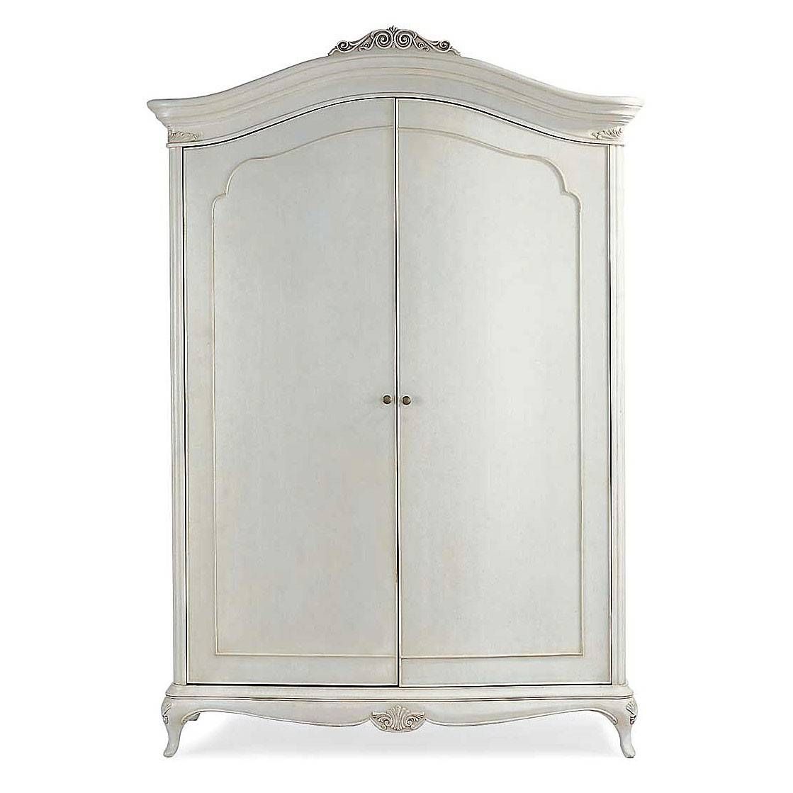 Ivory French Inspired Wide Fitted Wardrobe | French Bedroom Inside Ivory Wardrobes (View 5 of 15)