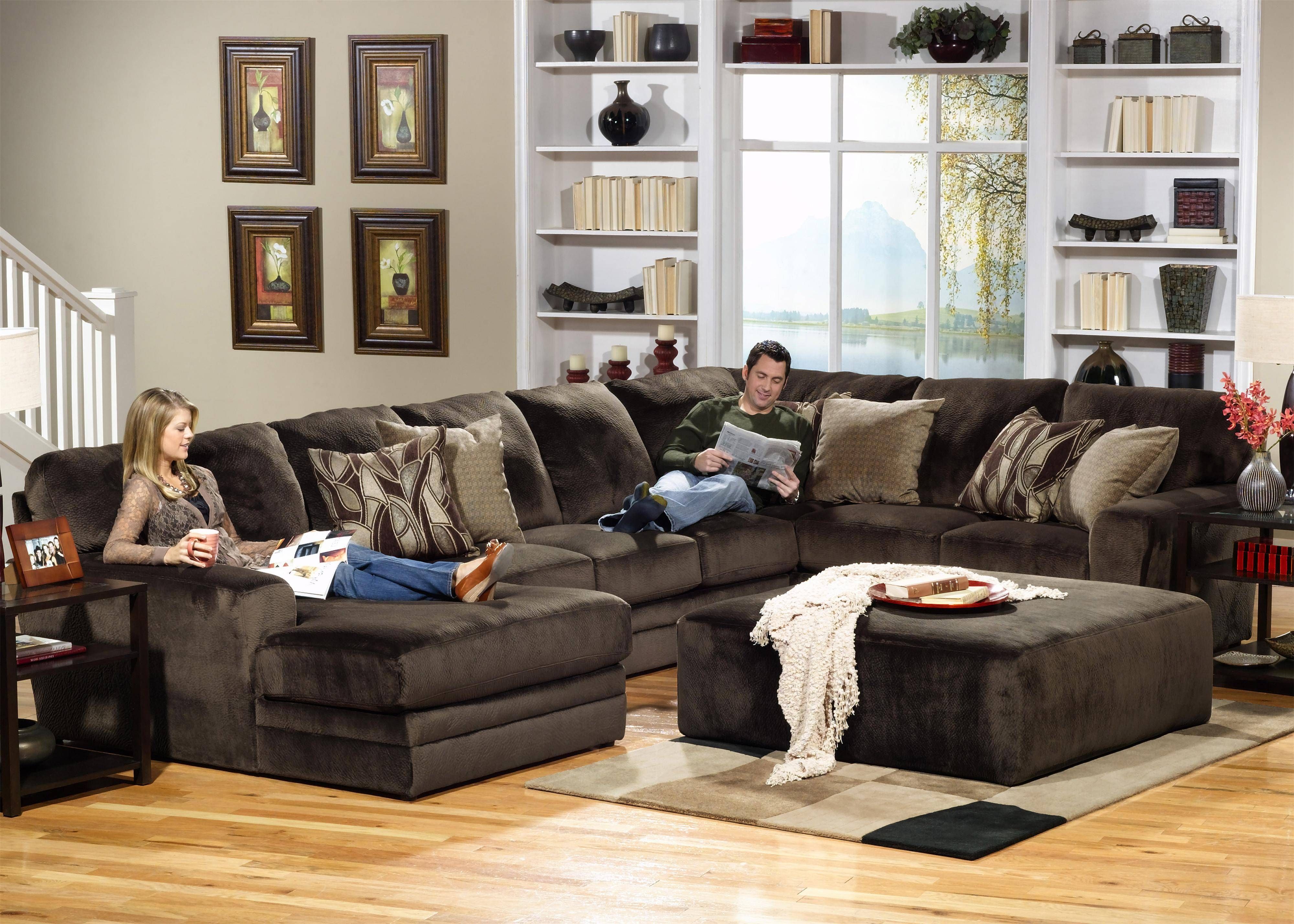Jackson Furniture 4377 Everest 3 Piece Sectional With Rsf Section In 10 Piece Sectional Sofa (Photo 148 of 299)
